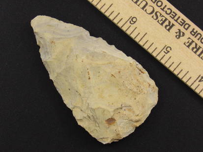 Nice Native American Indian Stone Blade: Nice Native American stone arrowhead blade from an old estate in Richmond, Virginia.