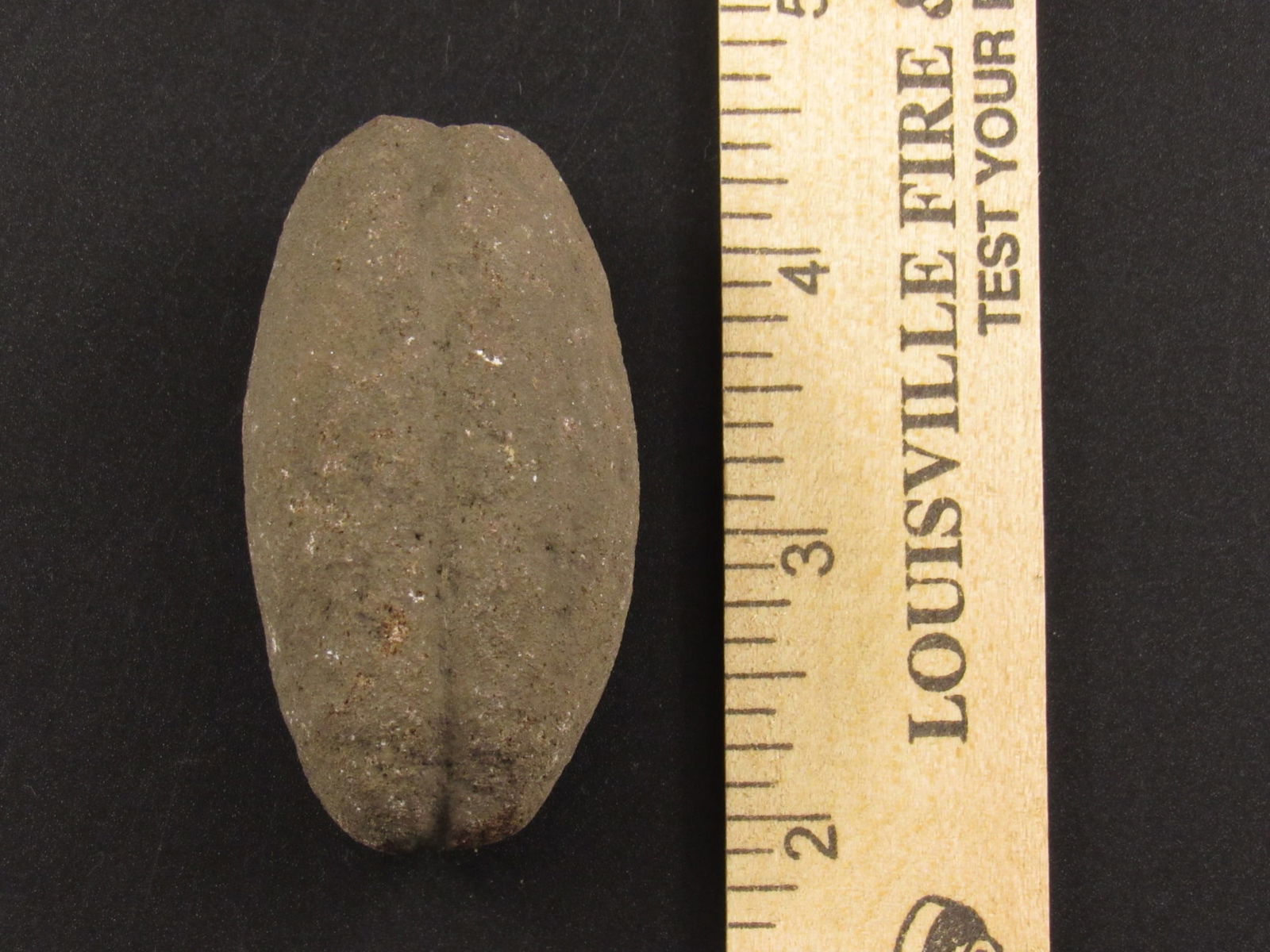 Nice Prehistoric Native American Indian Grooved Stone Net Weight (1 of 6)