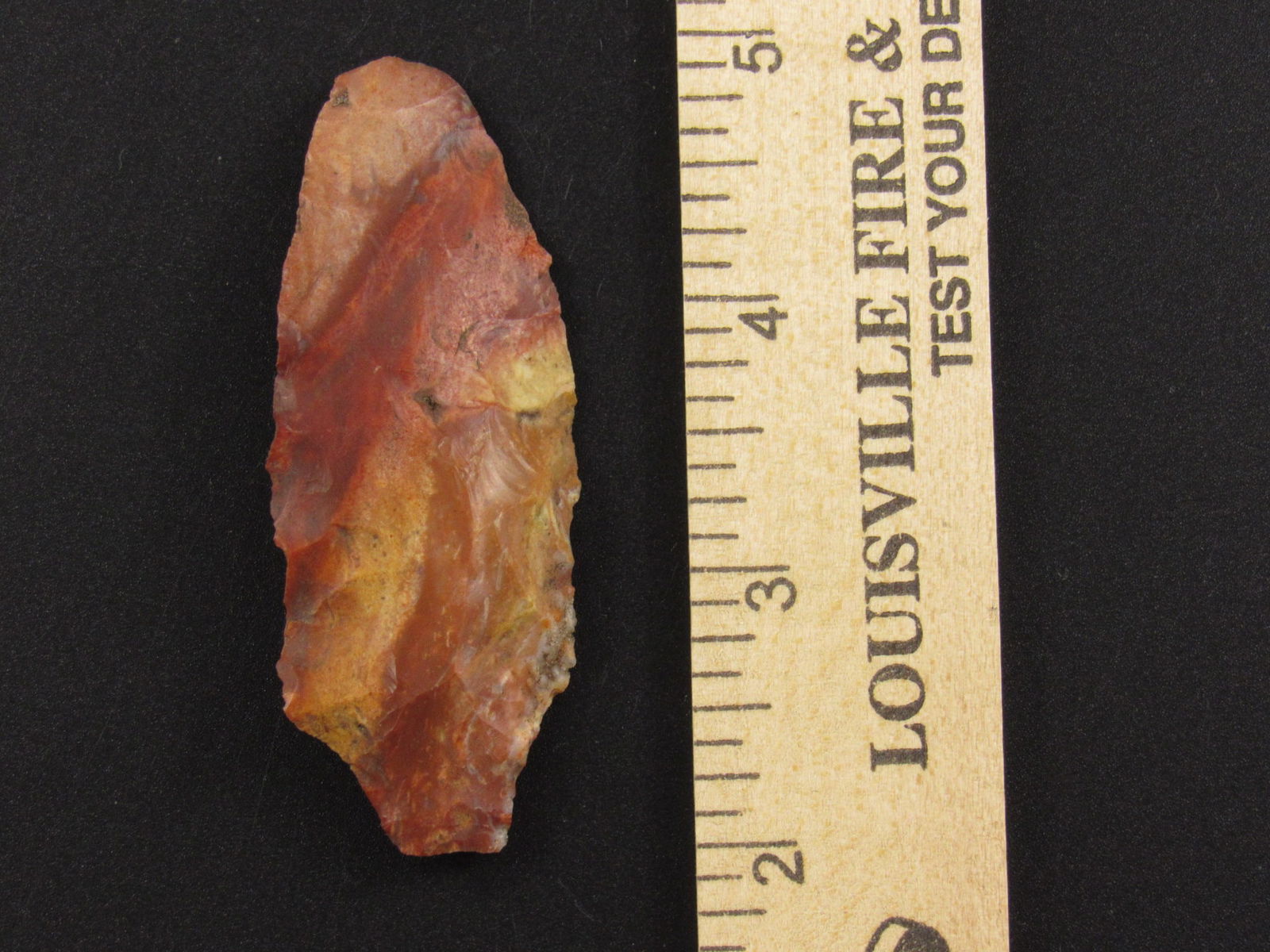 Very Colorful Prehistoric Native American Indian Flint Arrowhead (1 of 3)