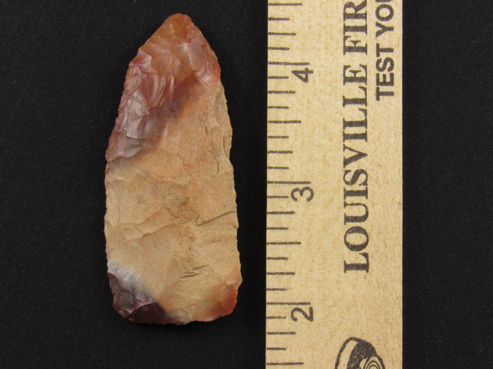 Very Colorful Prehistoric Native American Indian Flint Arrowhead (1 of 3)