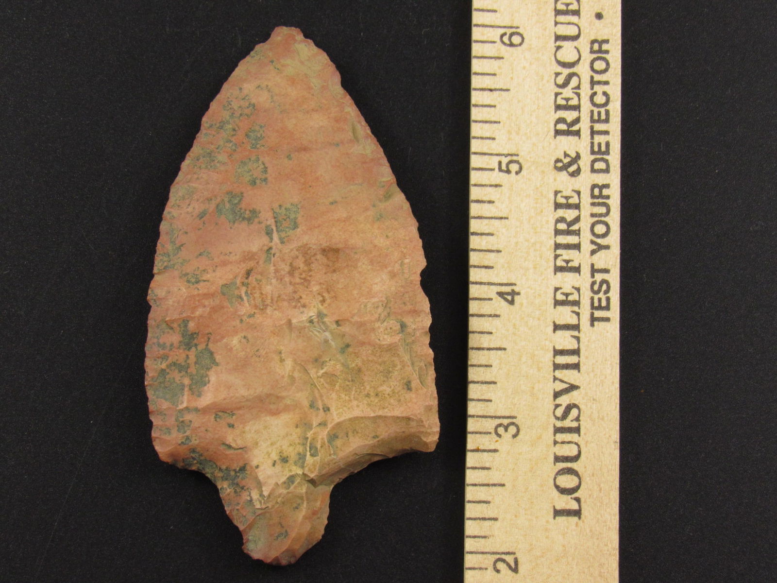 Large Prehistoric Stemmed Native American Indian Flint Arrowhead (1 of 3)