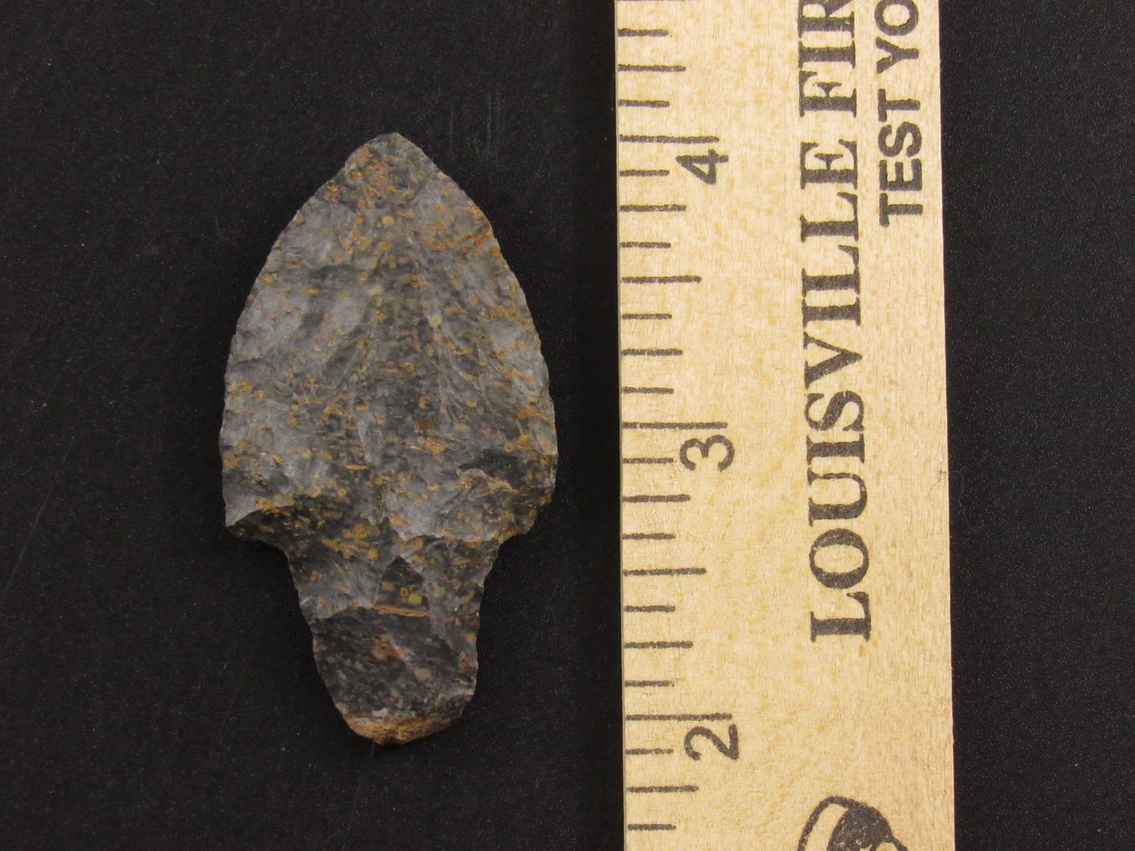 Nice Prehistoric Stemmed Flint Indian Arrowhead (1 of 3)