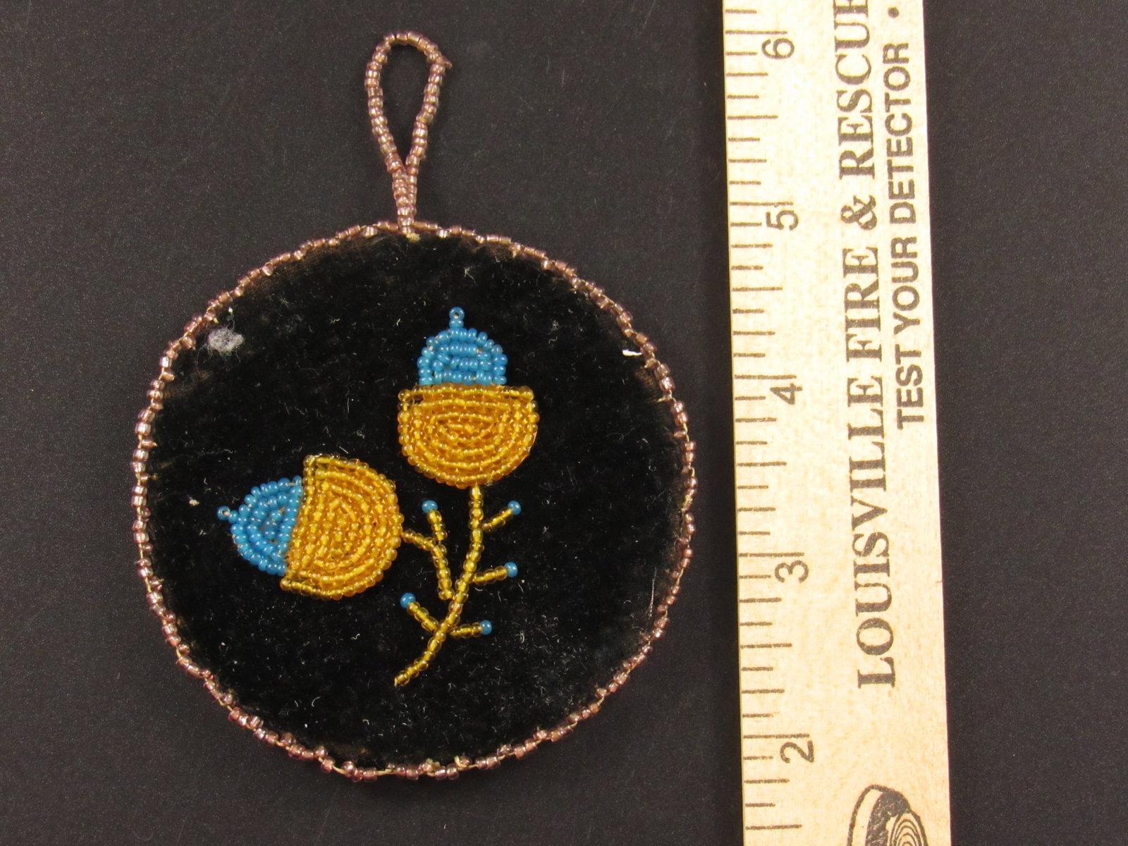 Beautiful Vintage Native American Beaded Patch or Panel (1 of 2)