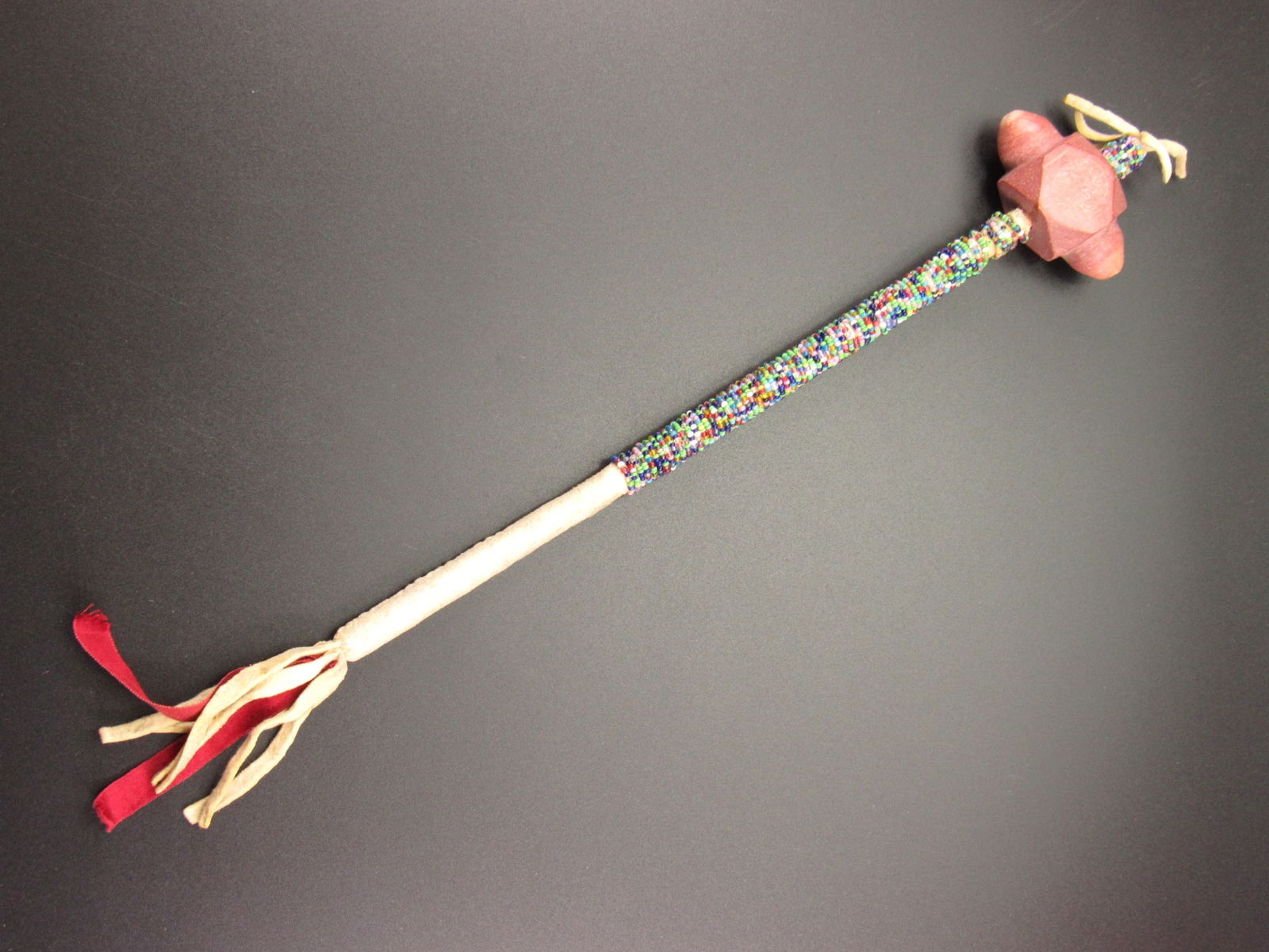 Beautiful Vintage Native American Beaded Dance Stick (1 of 6)