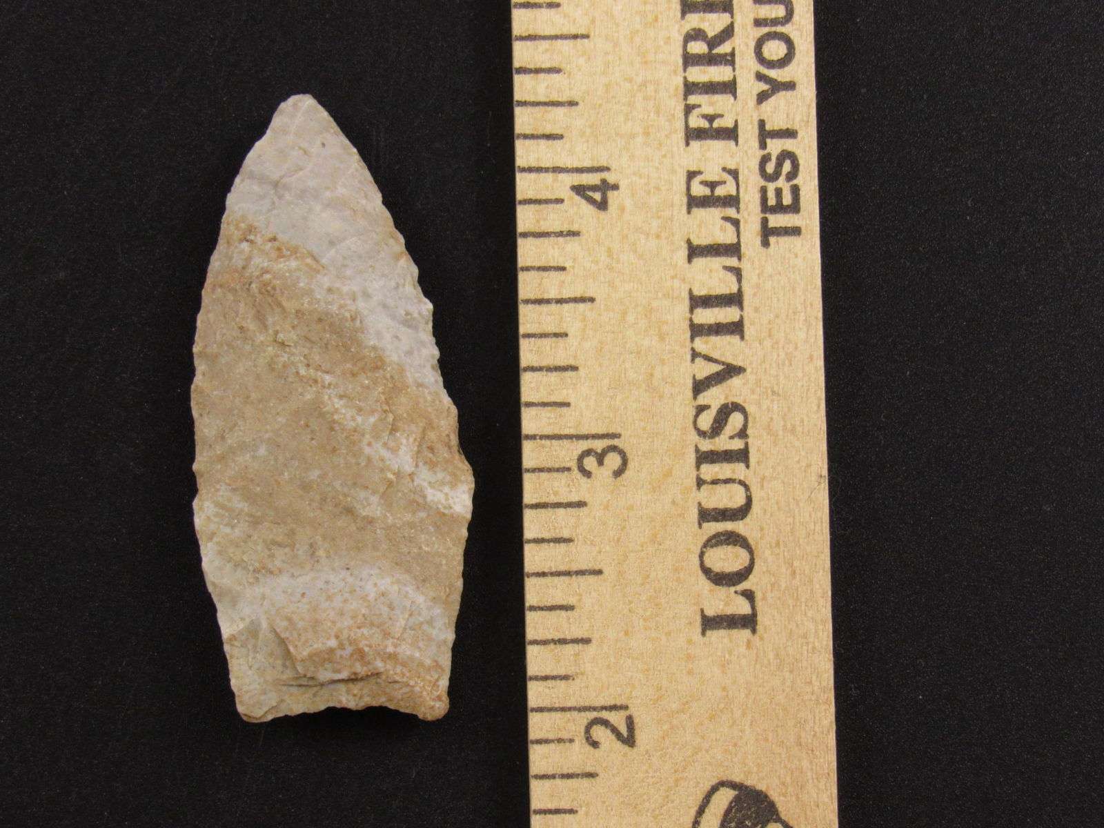 Very Colorful Prehistoric Native American Indian Flint Arrowhead (1 of 3)