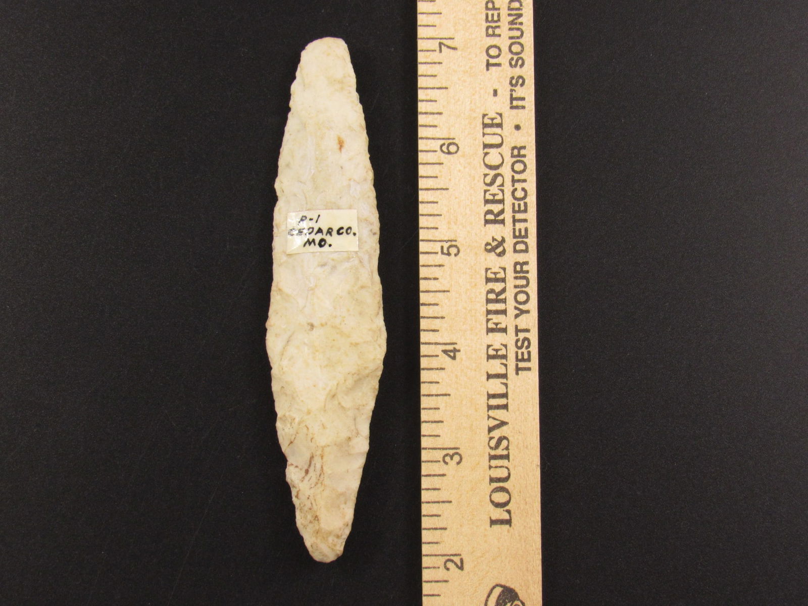 Nice Large Prehistoric Indian Flint Knife Blade (1 of 3)