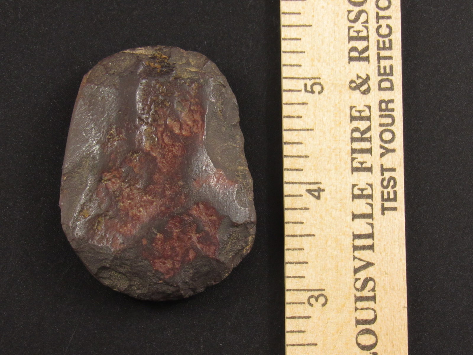 Very Nice Hematite Indian Stone Celt: Very nice hematite Indian stone celt tool. Ex B. Bowles collection. Exact provenance and age unknown.