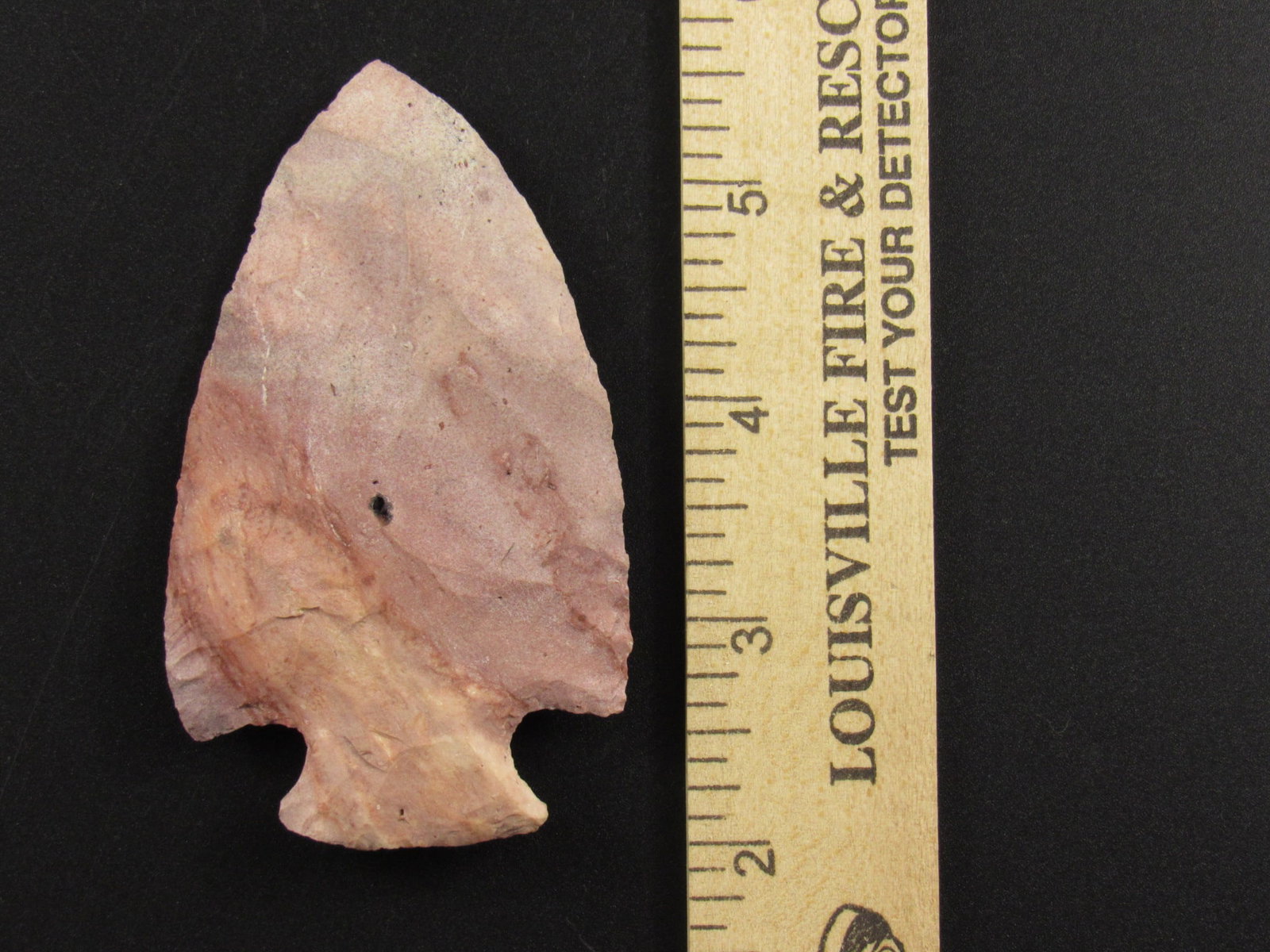 Very Colorful Native American Flint Arrowhead (1 of 3)