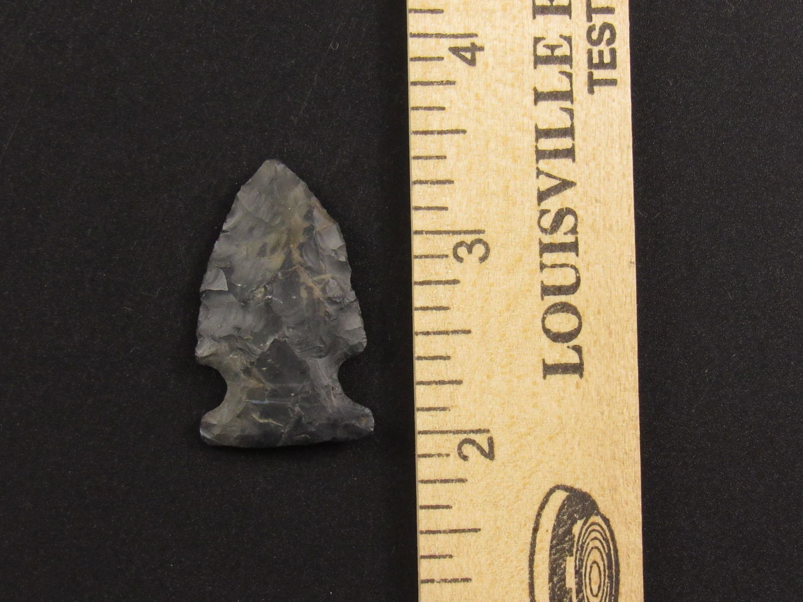 Notched Prehistoric Native American Flint Arrowhead (1 of 3)