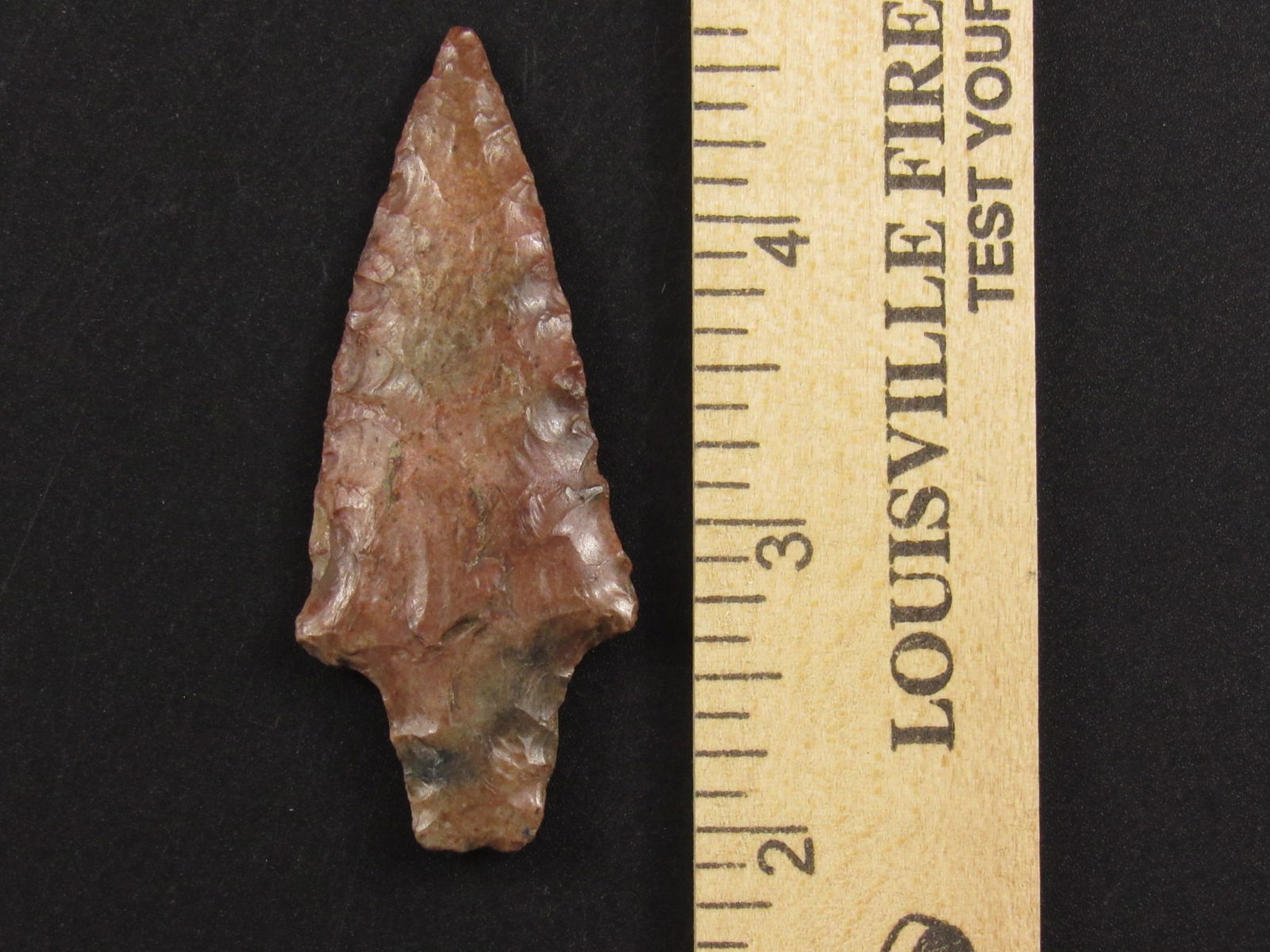 Beautiful Stemmed Prehistoric Native American Flint Arrowhead (1 of 3)
