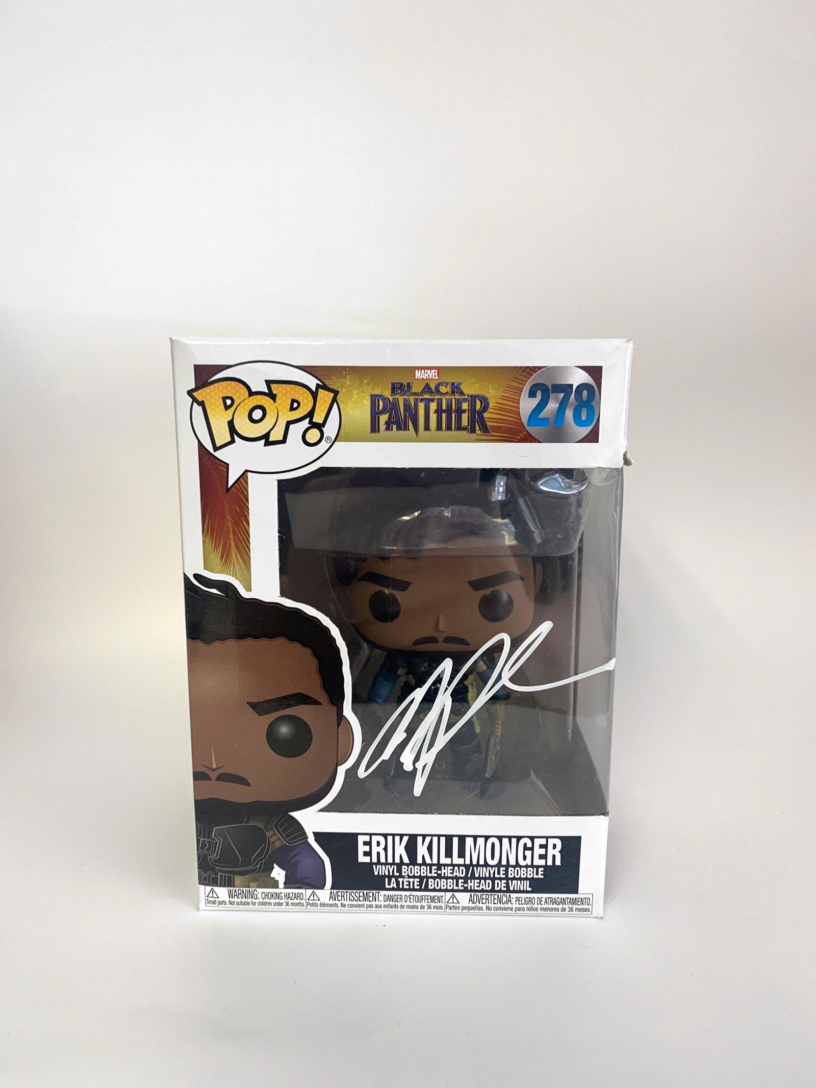Autograph Signed Black Panther Funko Pop (1 of 2)