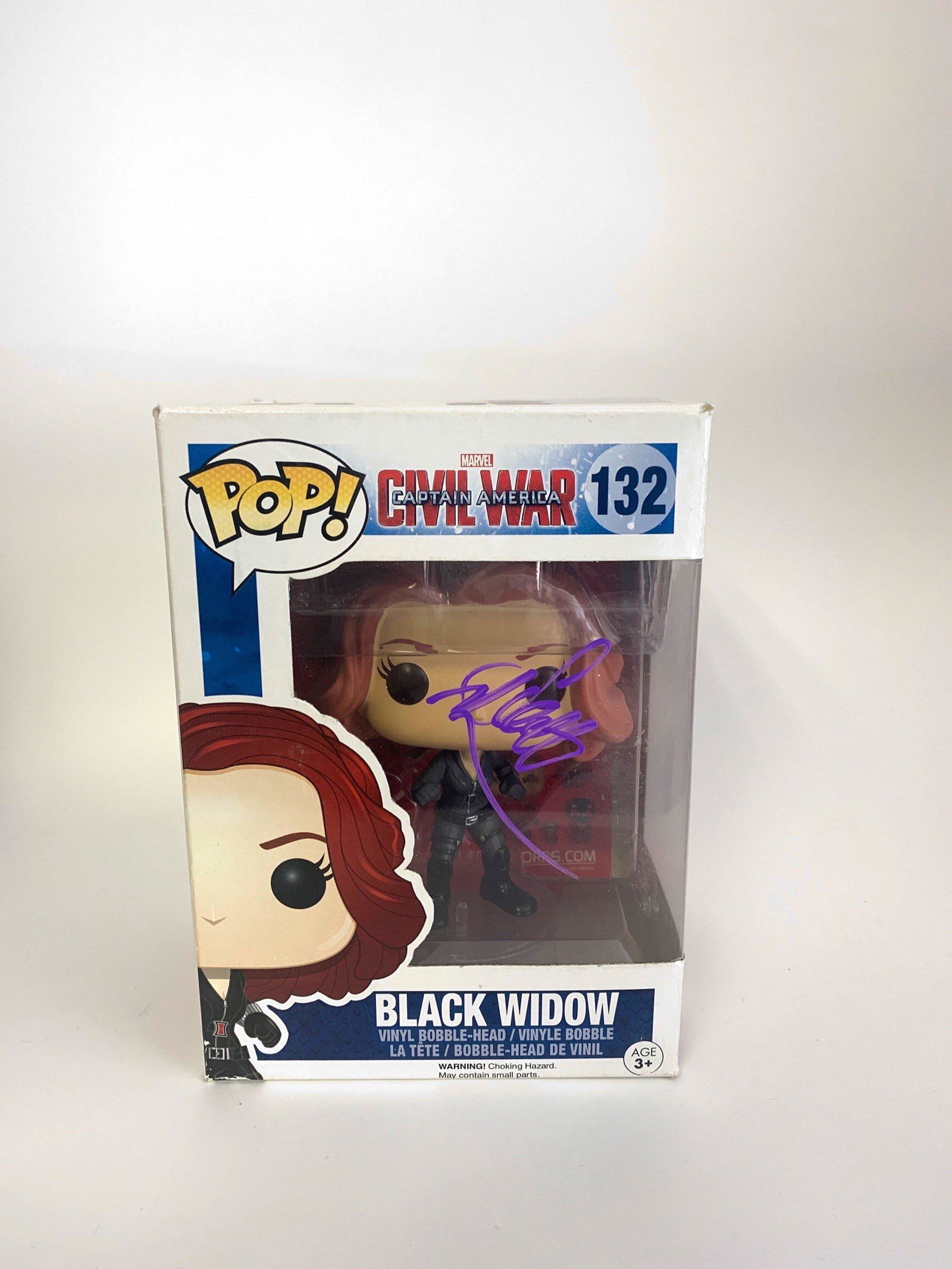 Autograph Signed Black Widow Funko Pop (1 of 1)