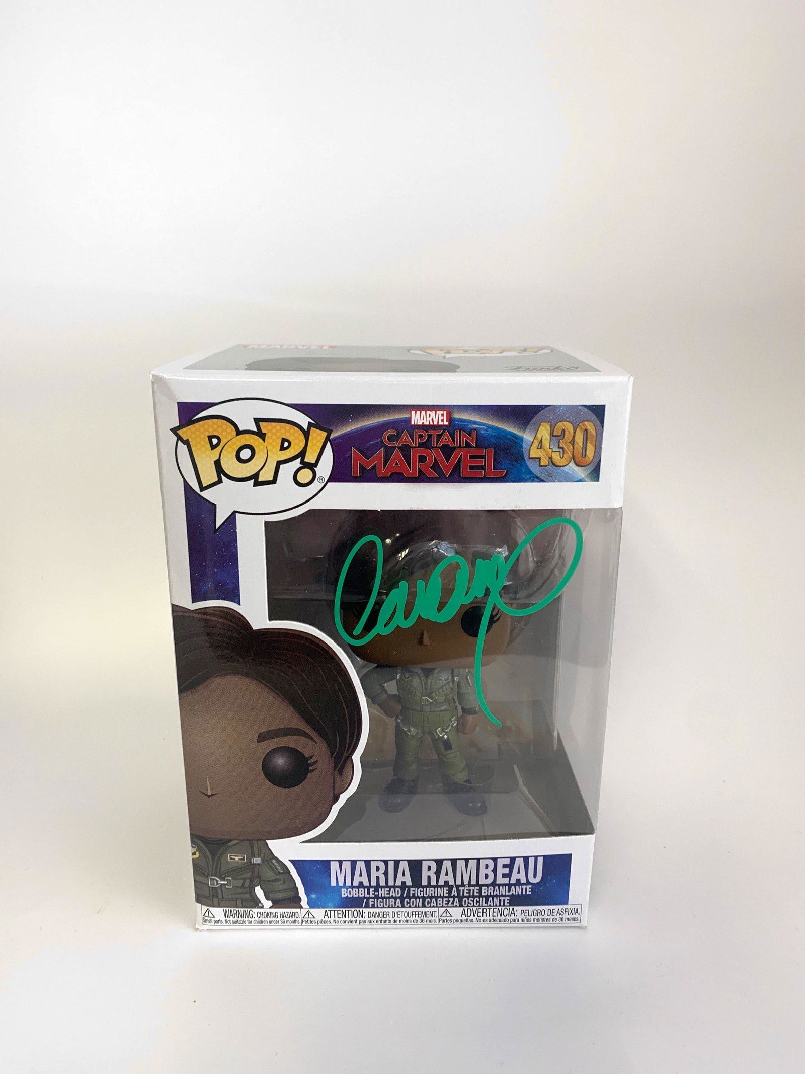 Autograph Signed Captain Marvel Funko Pop (1 of 1)