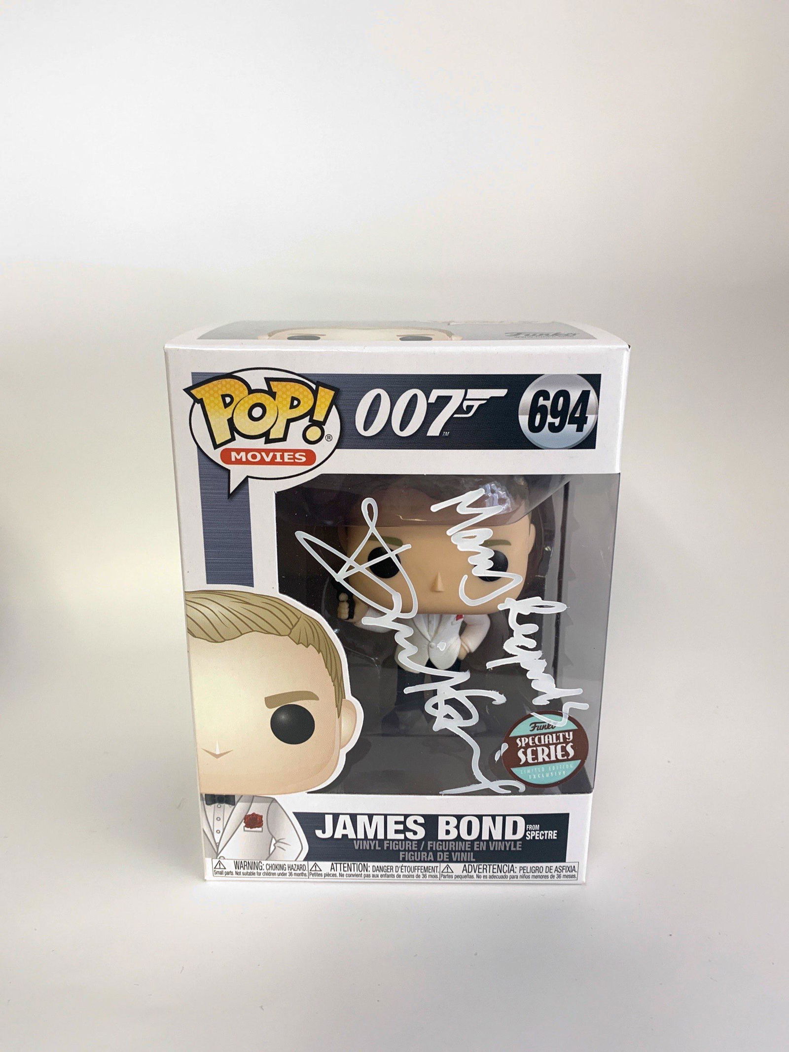 Autograph Signed James Bond 007 Funko Pop (1 of 1)