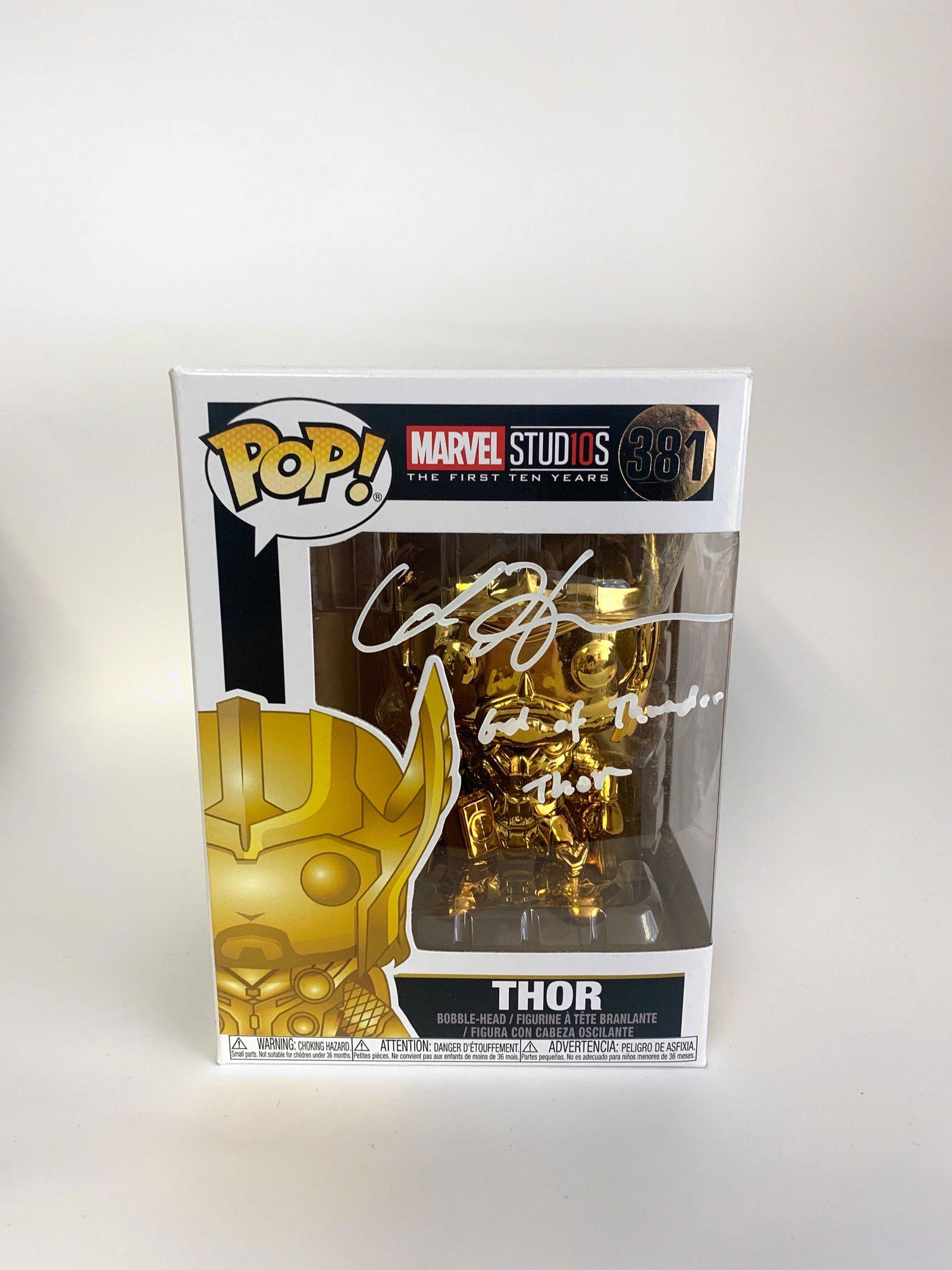 Autograph Signed Marvel Studio Funko Pop (1 of 1)