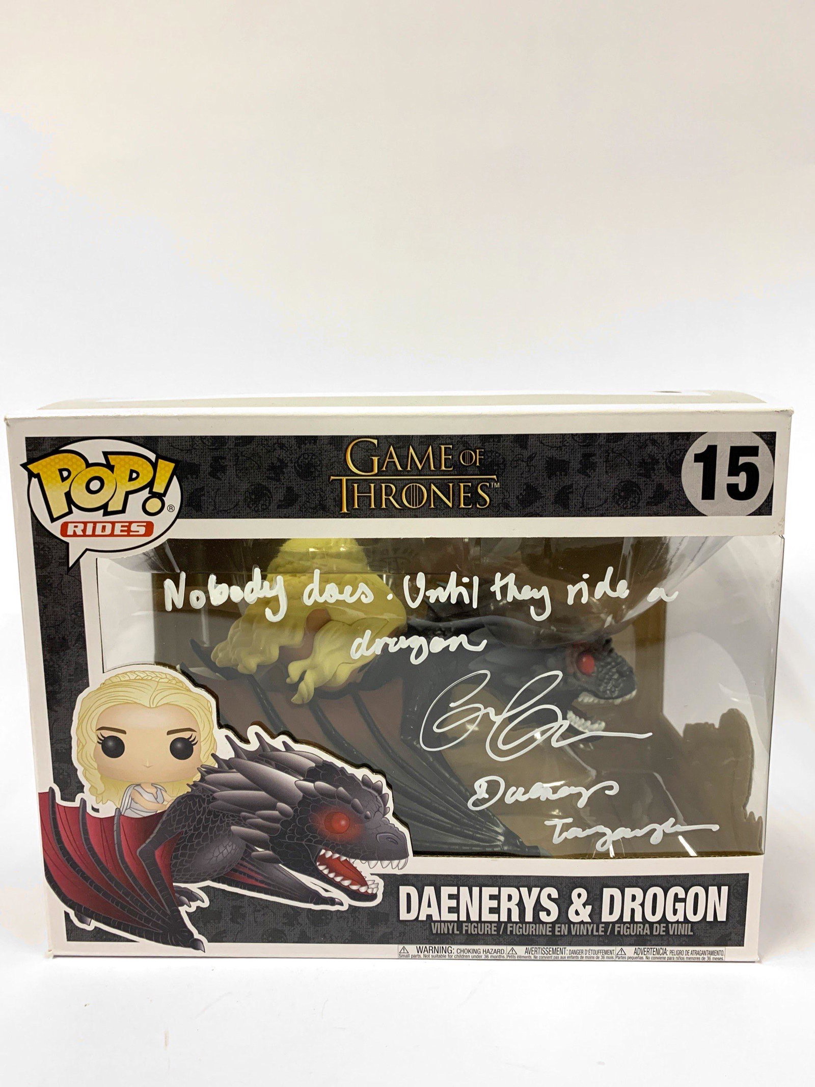 Autograph Signed Game of Thrones Funko Pop: Category: Autograph CollectiblesAutograph Emilia Clarke Excellent ConditionDetails are as shown in the photos