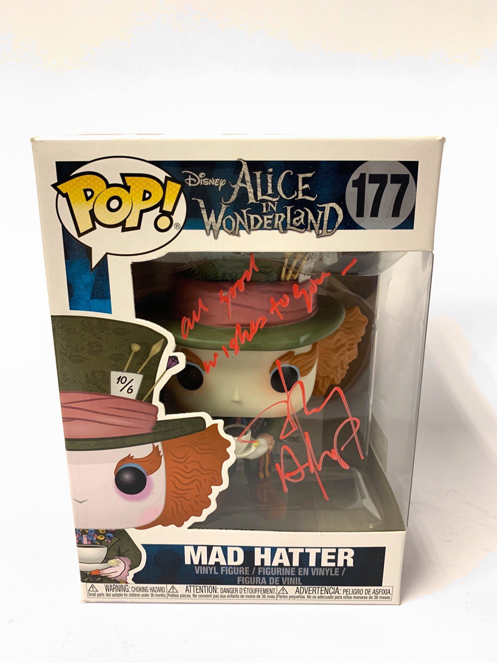 Autograph Signed Alice Wonderland Funko Pop (1 of 1)