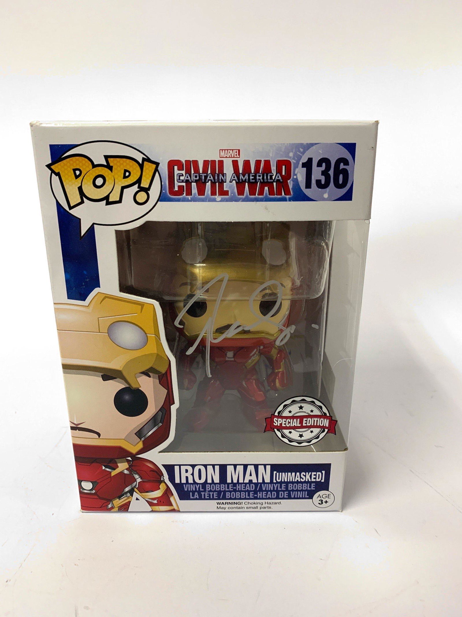 Autograph Signed Iron Man Funko Pop (1 of 1)