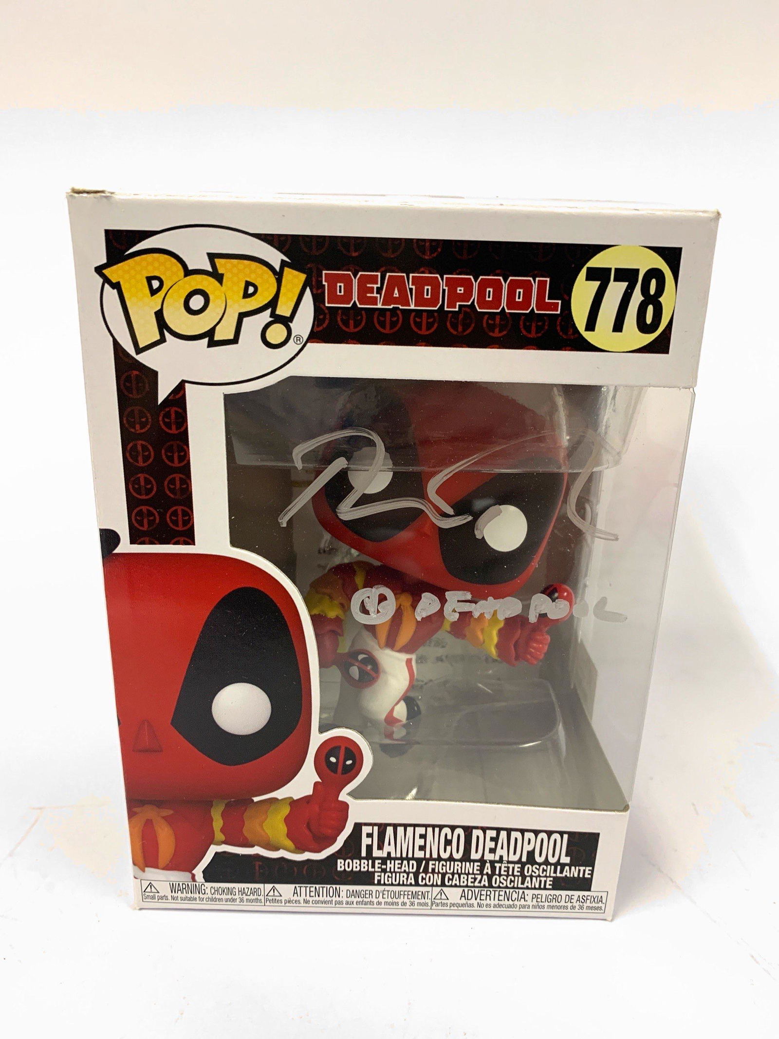 Autograph Signed Deadpool Funko Pop (1 of 3)