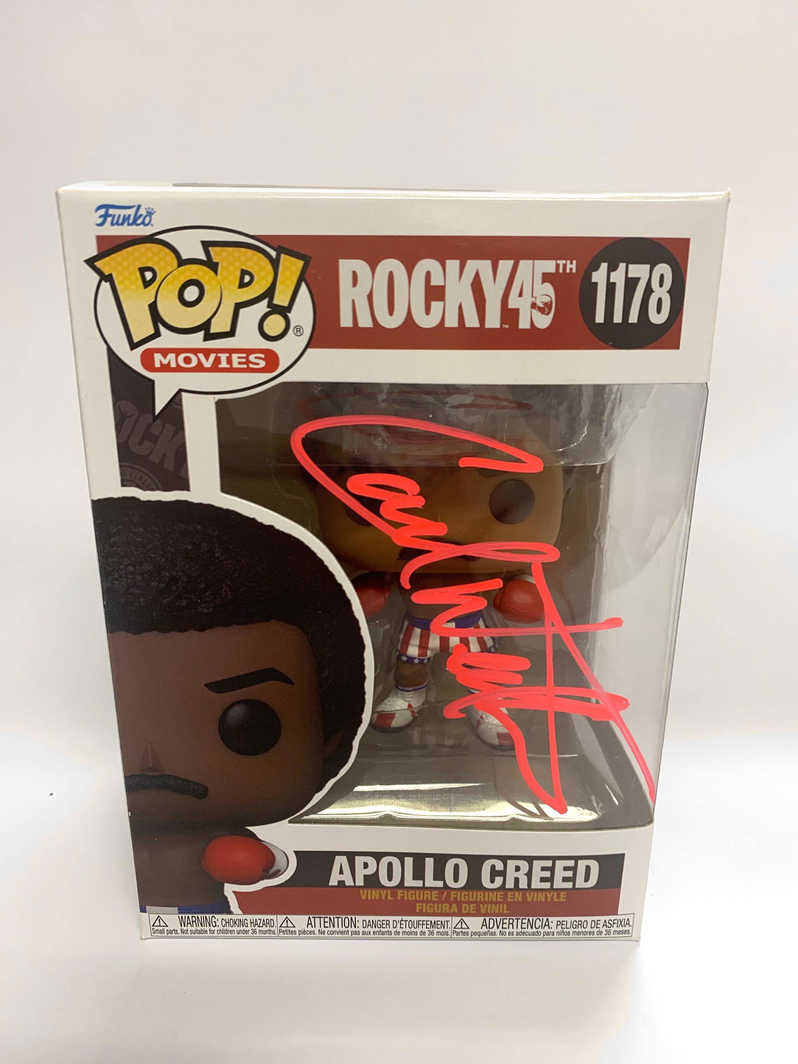 Autograph Signed Rocky Funko Pop (1 of 2)