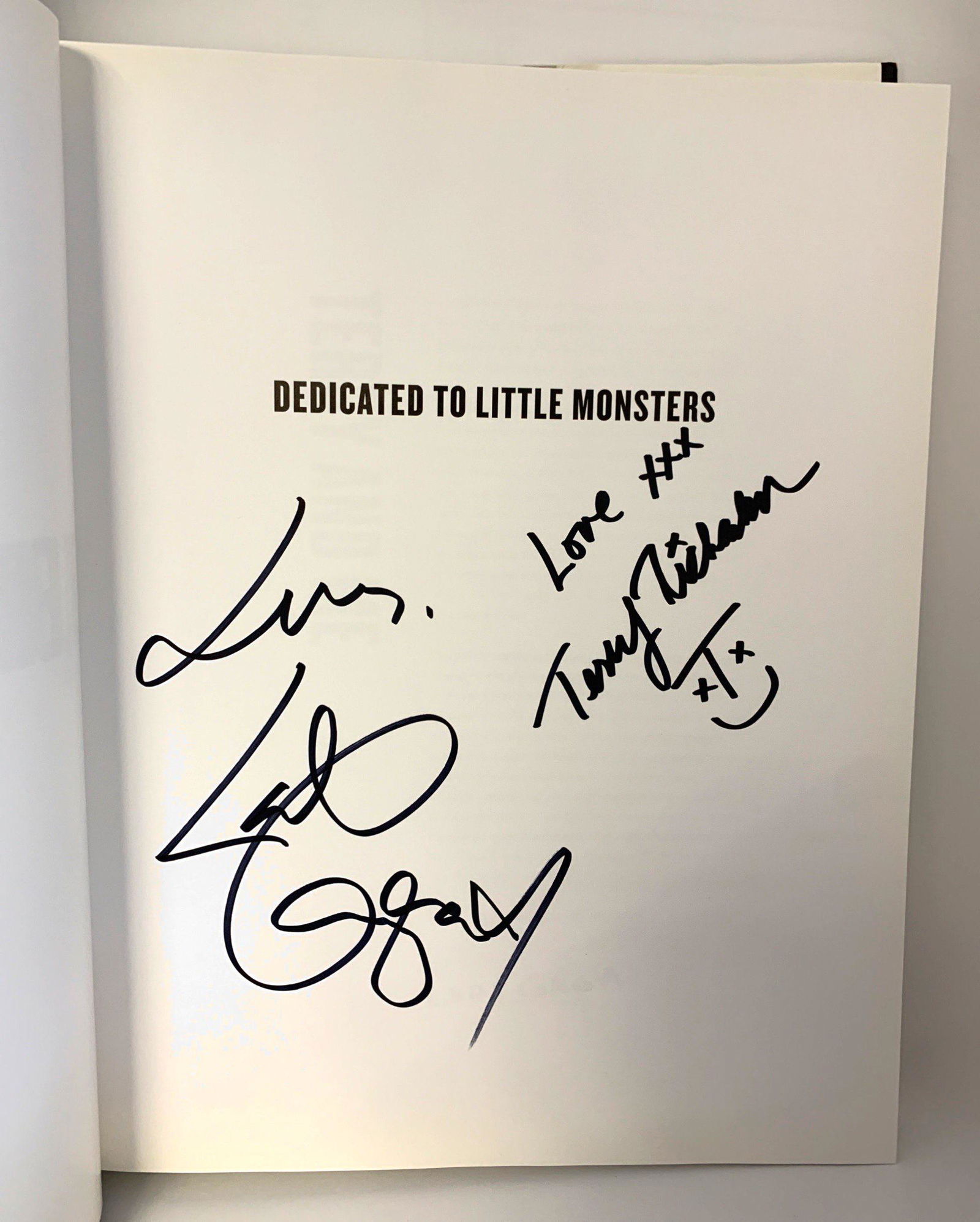 Signed Lady Gaga Terry Richardson Hardcover: Autograph Name(s): Lady Gaga, Terry RichardsonExcellent Condition and Certified