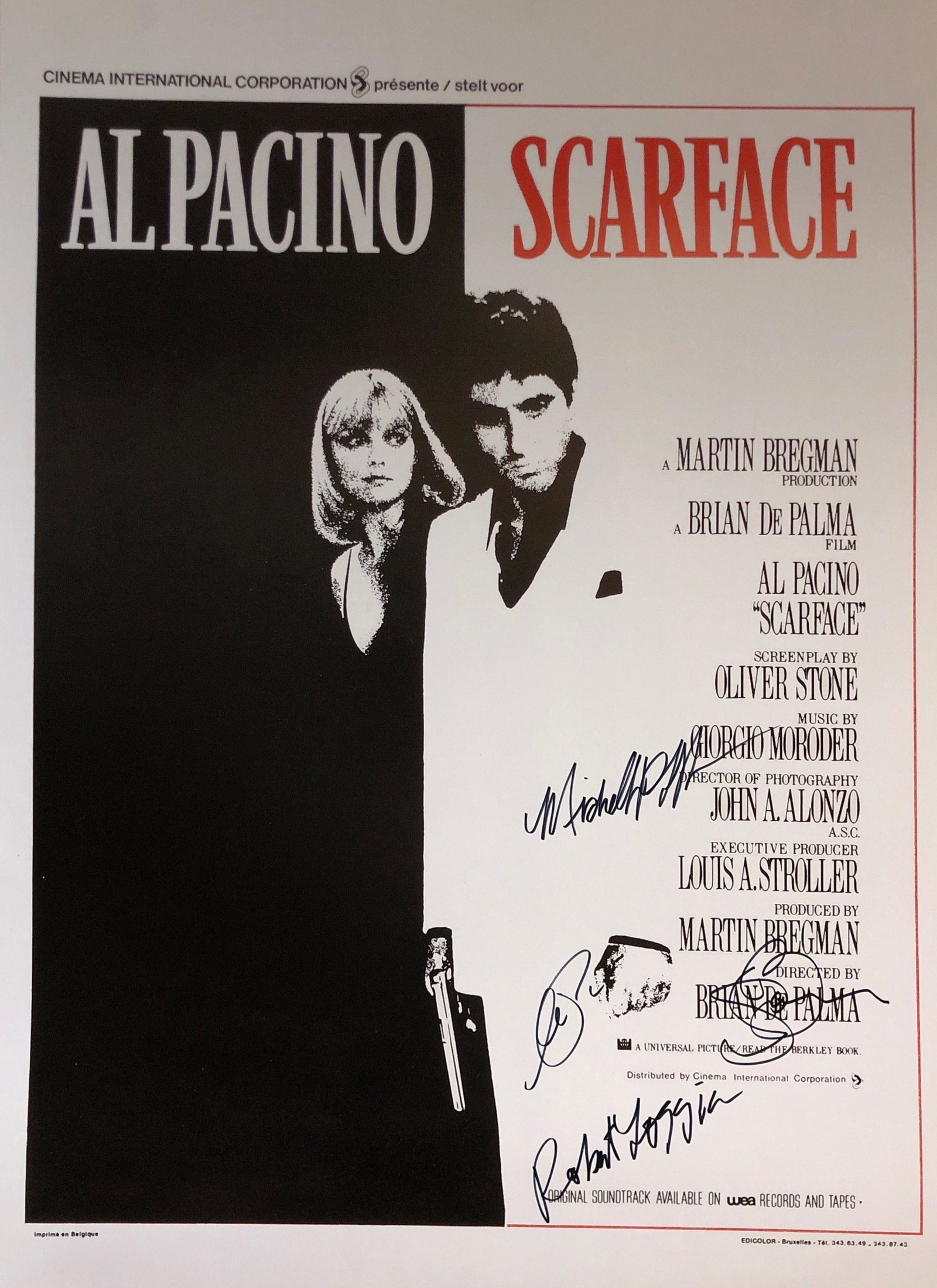 Scarface Al Pacino Autographed Poster (1 of 1)