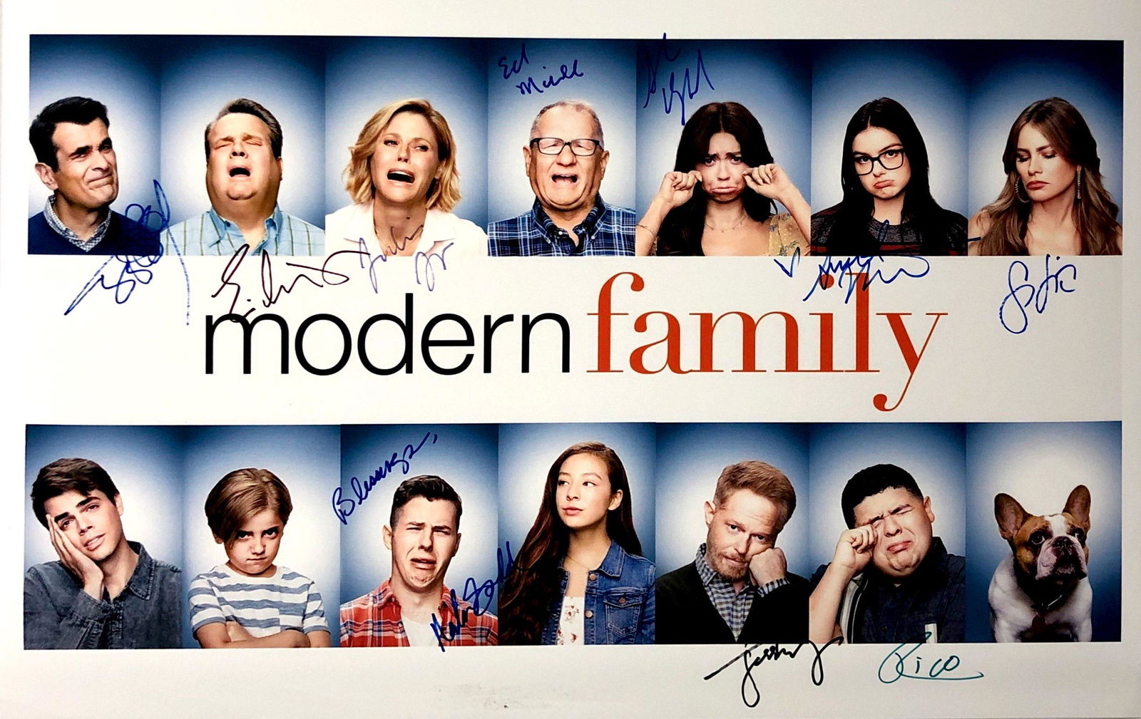 Autographed Modern Family Poster (1 of 1)