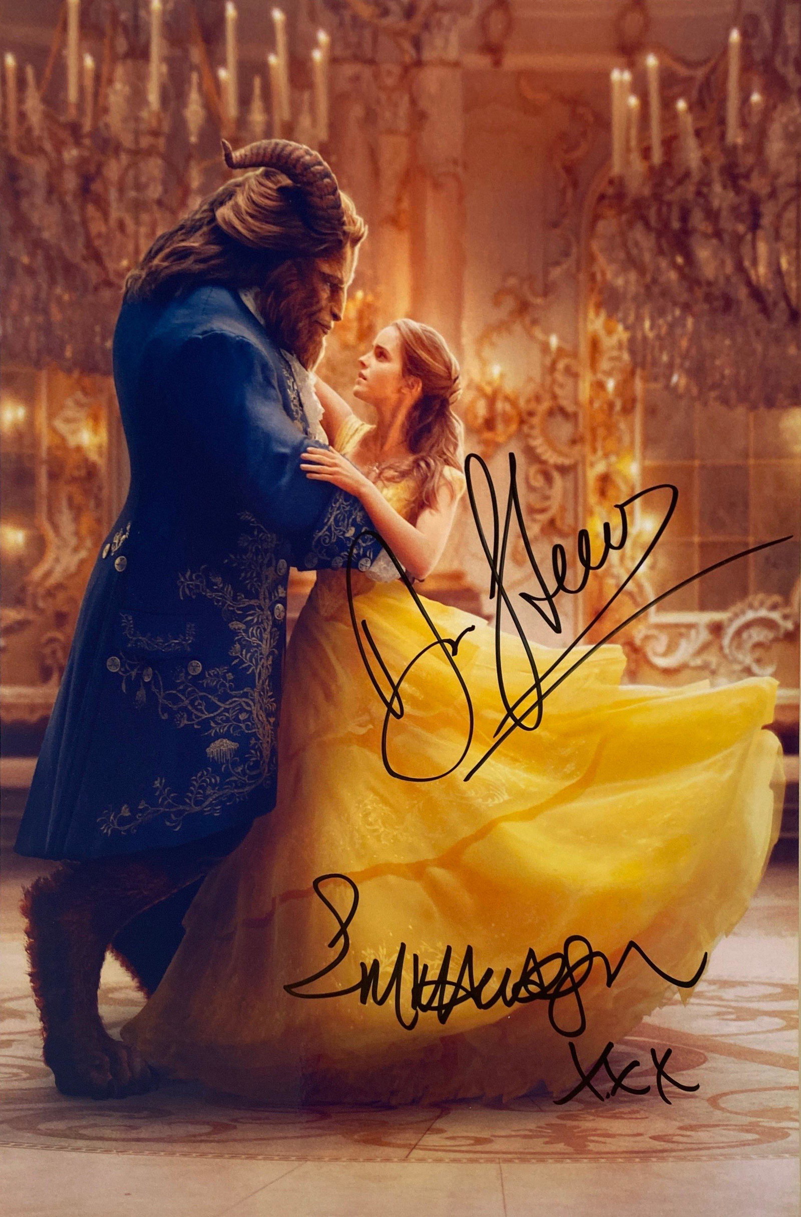 Autograph Signed Beauty and the Beast Photo: Category: Autograph CollectiblesSize: 8 x 10'Autograph: Emma Watson, Dan Stevens Excellent ConditionDetails are as shown in the photos
