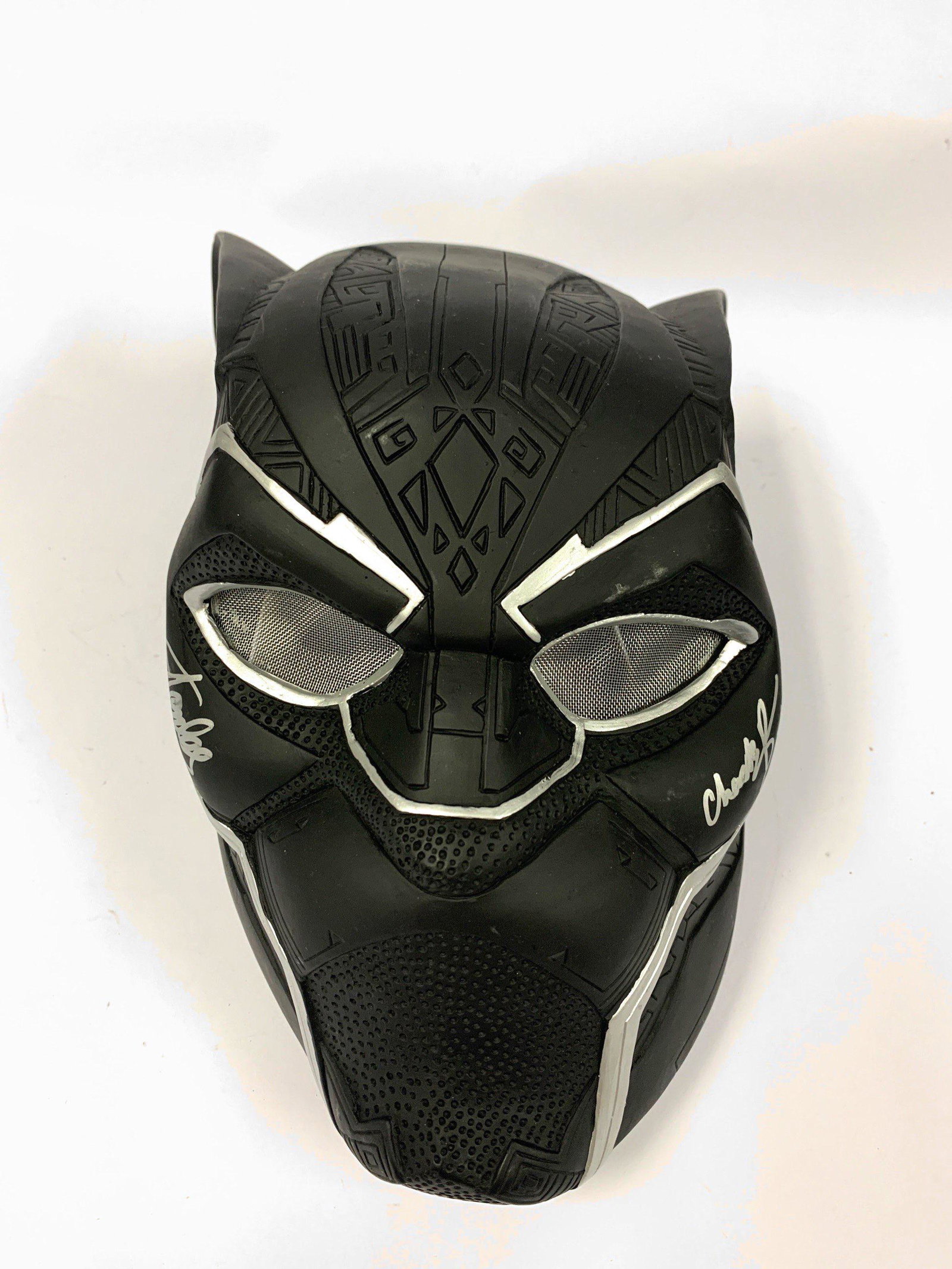Autographed Black Panther Signd Mask: Autograph Includes: Stan Lee, Chadwick BosemanExcellent Condition and Certified