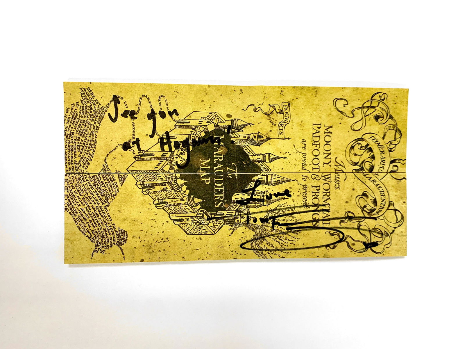 Autograph Harry Potter Tom Felton Map: Category: Autograph CollectiblesAutograph By: Tom FeltonExecellent Condition and Certified. We offer combined shipping and ship worldwide.Please read terms and condition regarding to postage fee, retu