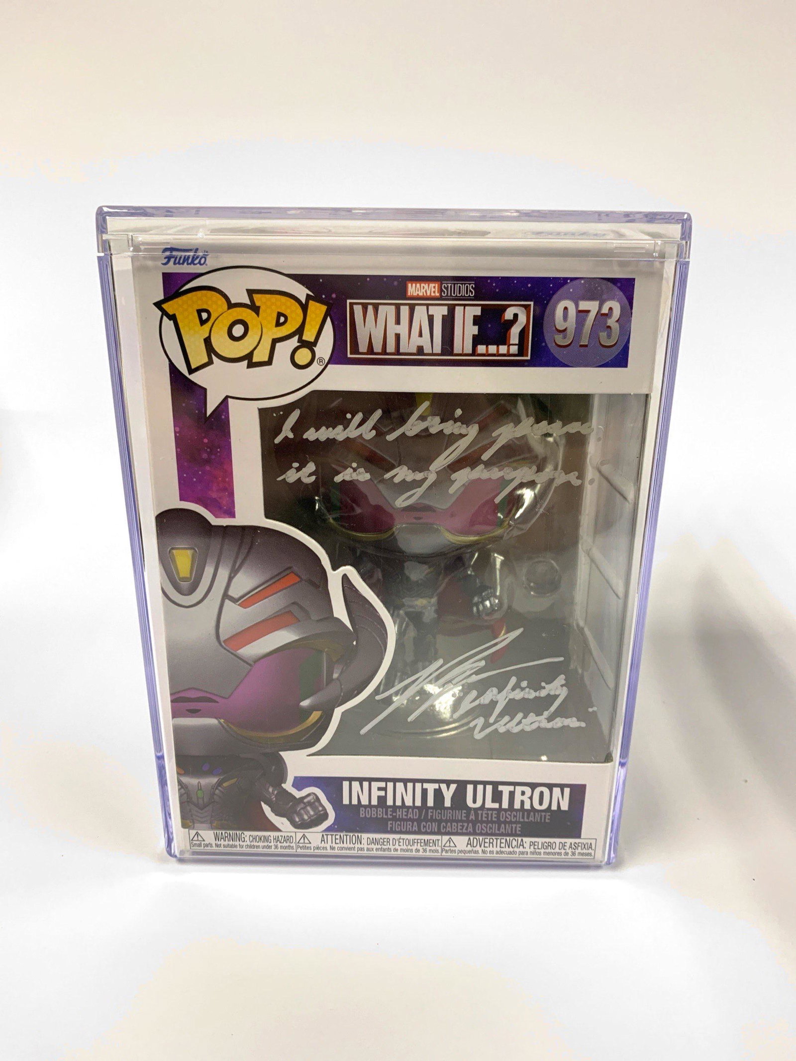 Signed What if Funko Pop JSA: Category: Autograph CollectiblesAutographed by: Ross MarquandJSA Certification Number:VV55585 Excellent ConditionDetails are as shown in the photos