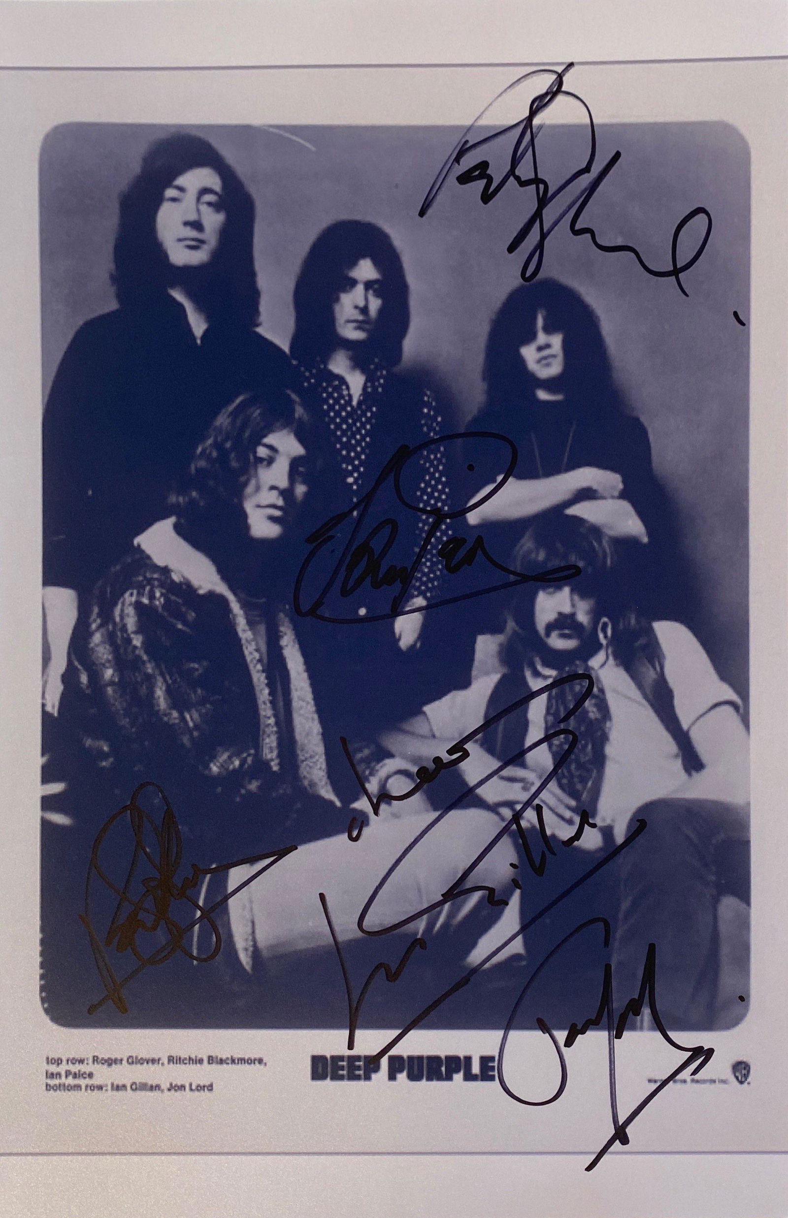 Autograph Signed Deep Purple Photo (1 of 1)