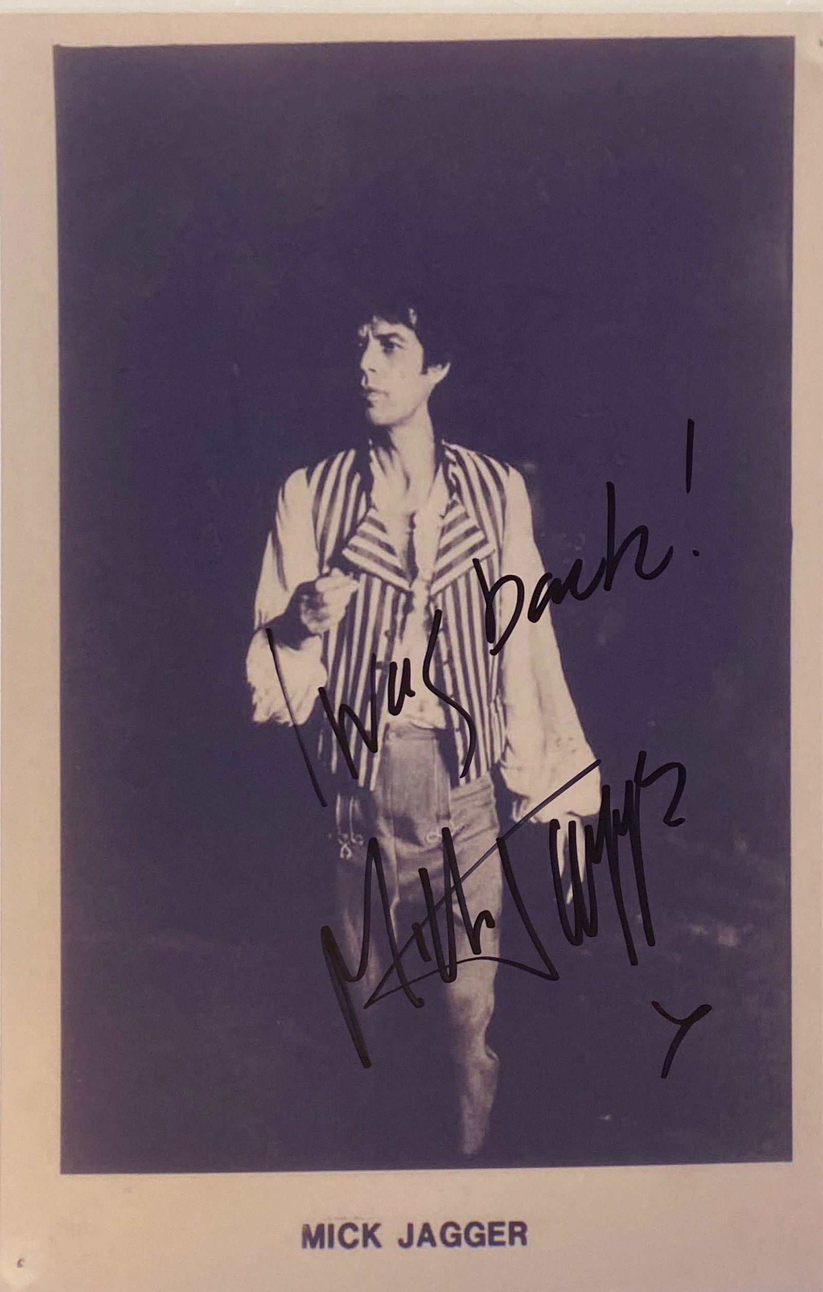 Autograph Signed Mick Jagger Photo (1 of 1)