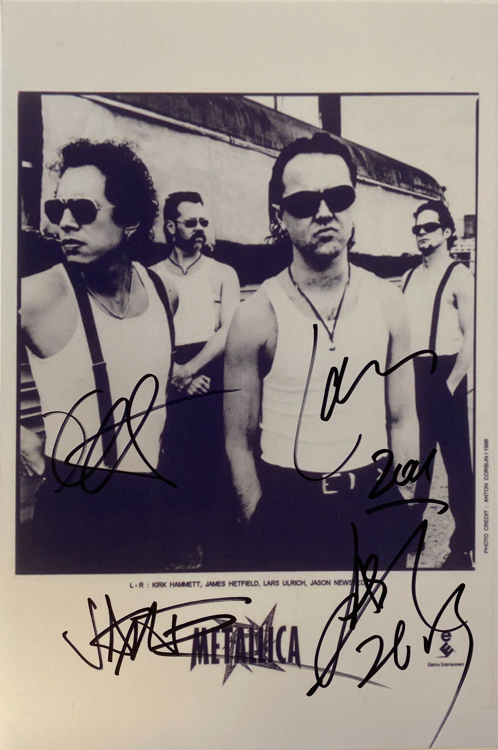 Autograph Signed Metalica Photo (1 of 1)