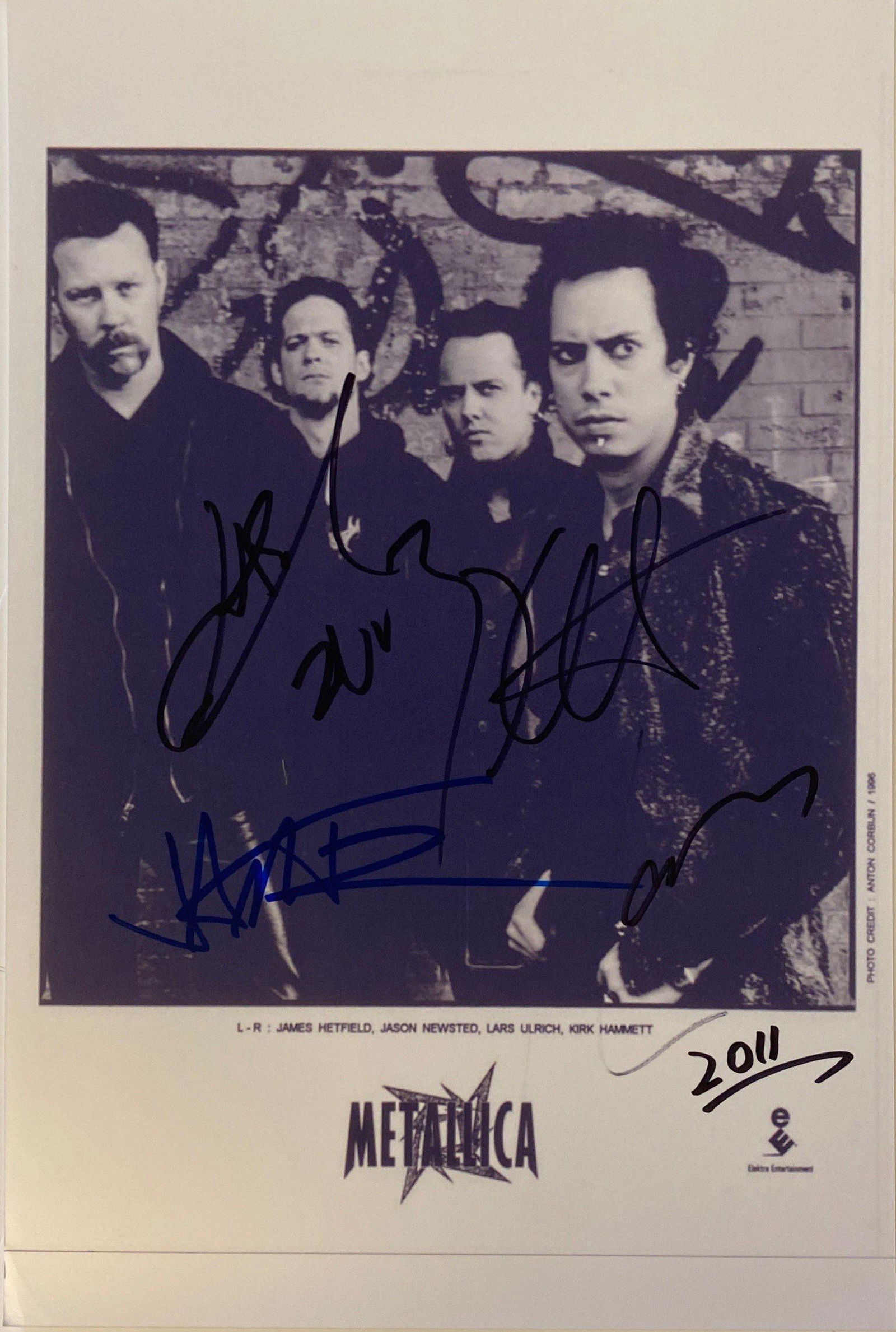 Autograph Signed Metalica Photo (1 of 1)