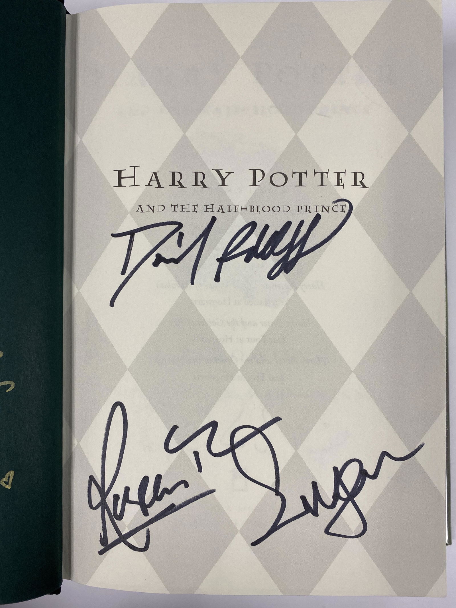 Harry Potter Signed 1st Print Half Blood Prince (1 of 7)
