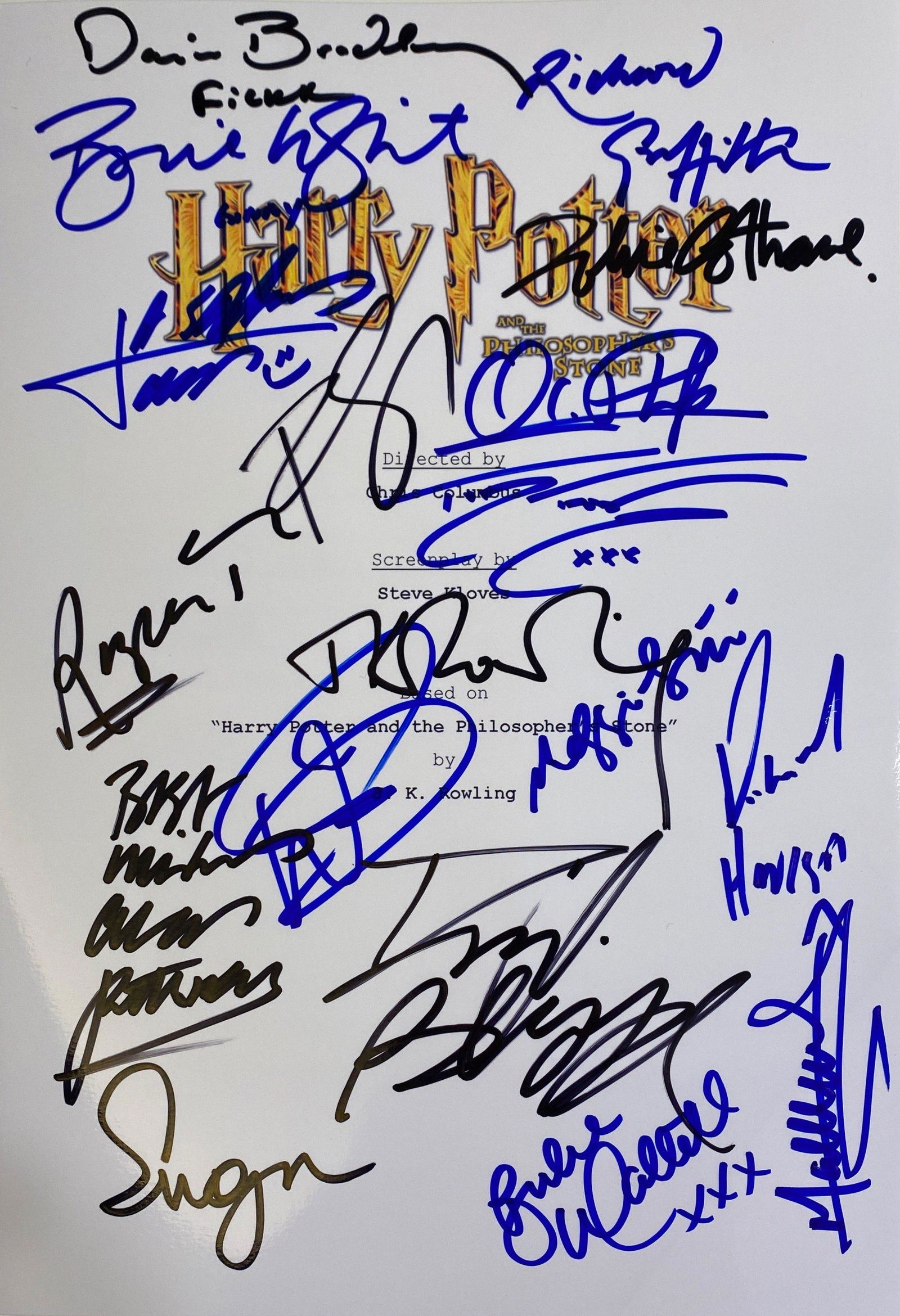 Autograph Harry Potter Script Cover (1 of 1)