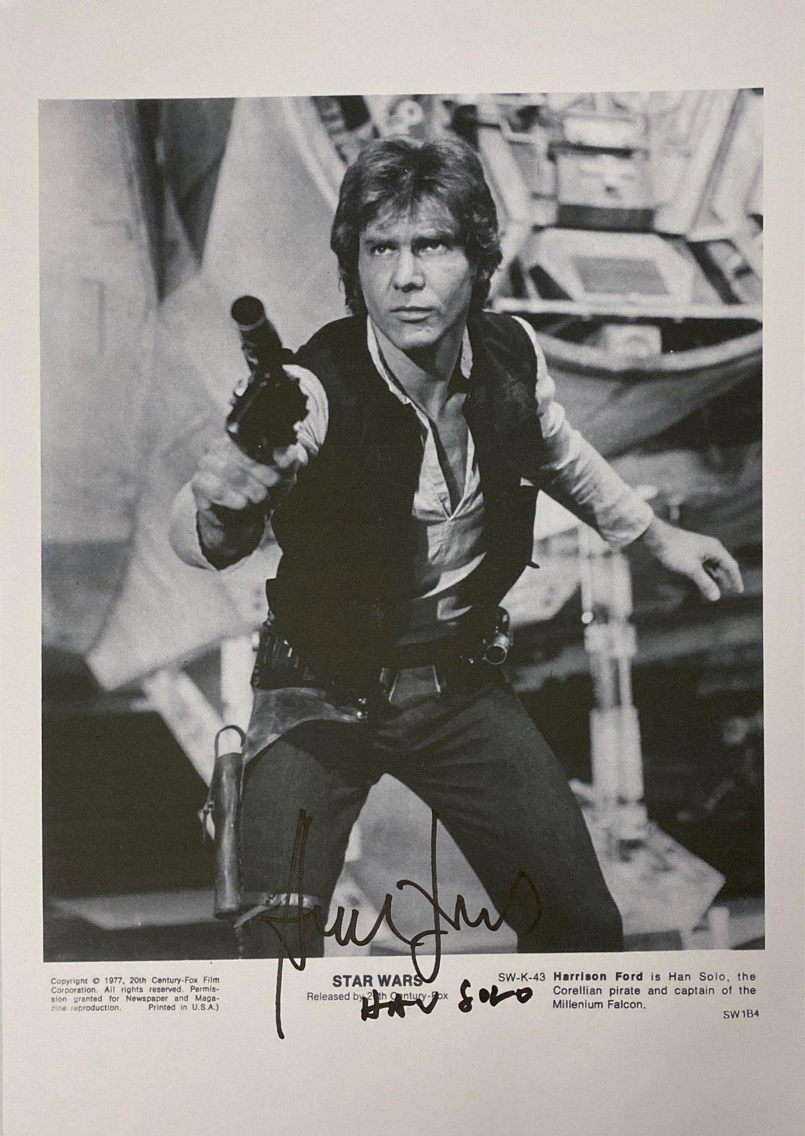 Autograph Signed Star Wars Press Kit Photo (1 of 1)