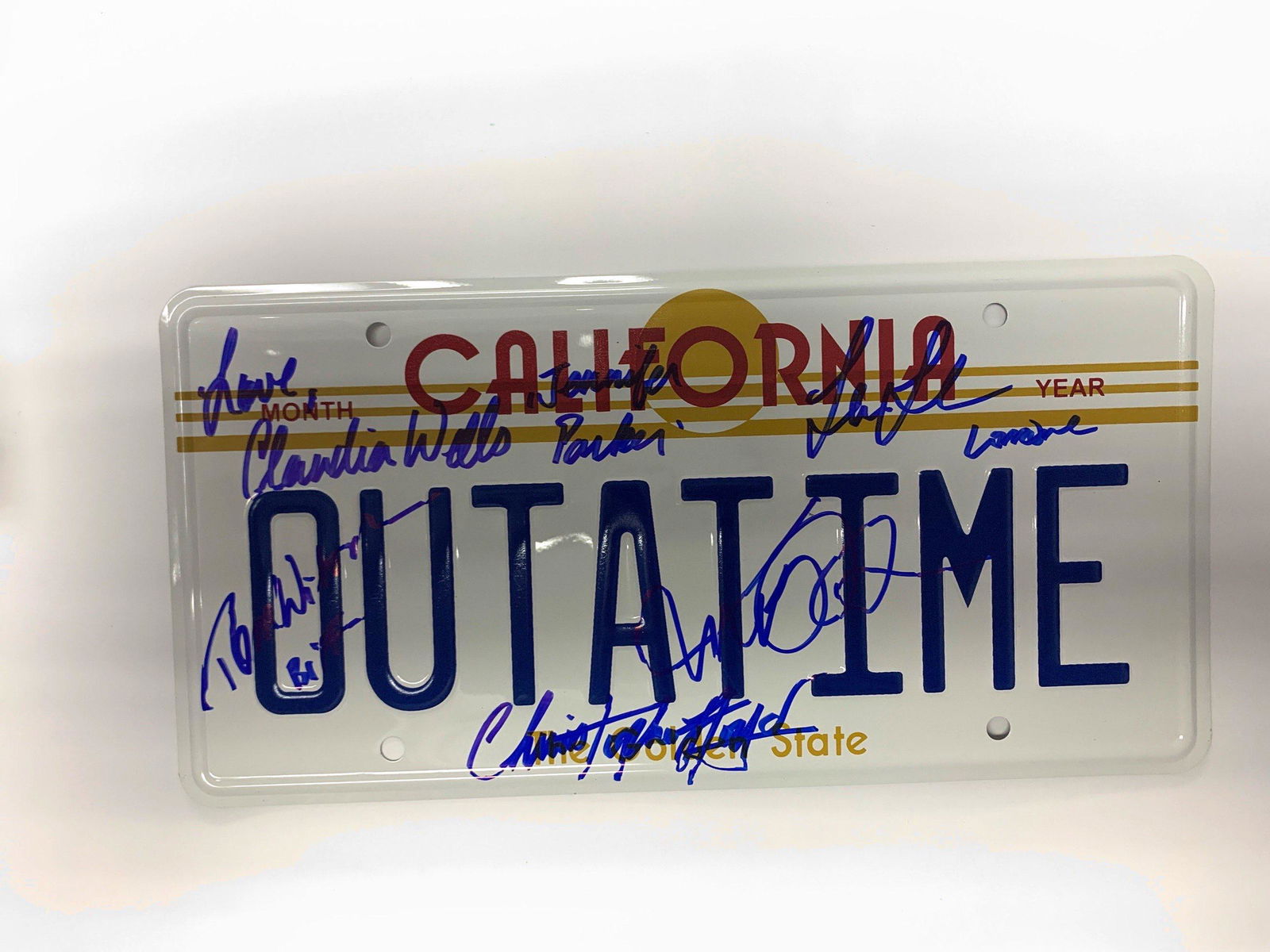 Autograph Back to Future Carplate (1 of 1)
