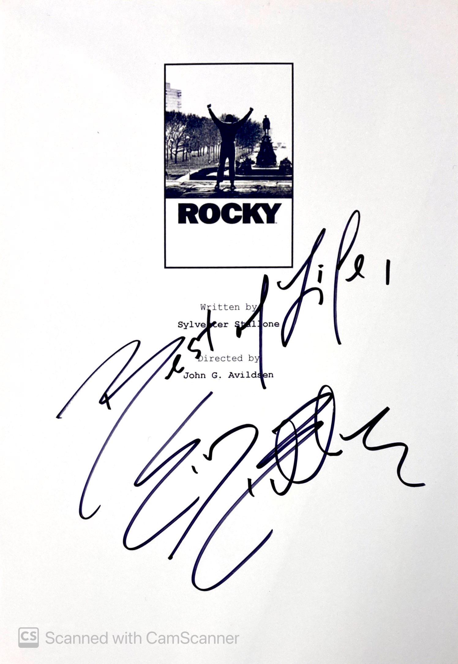 Autograph Signed Script Cover Rocky (1 of 1)