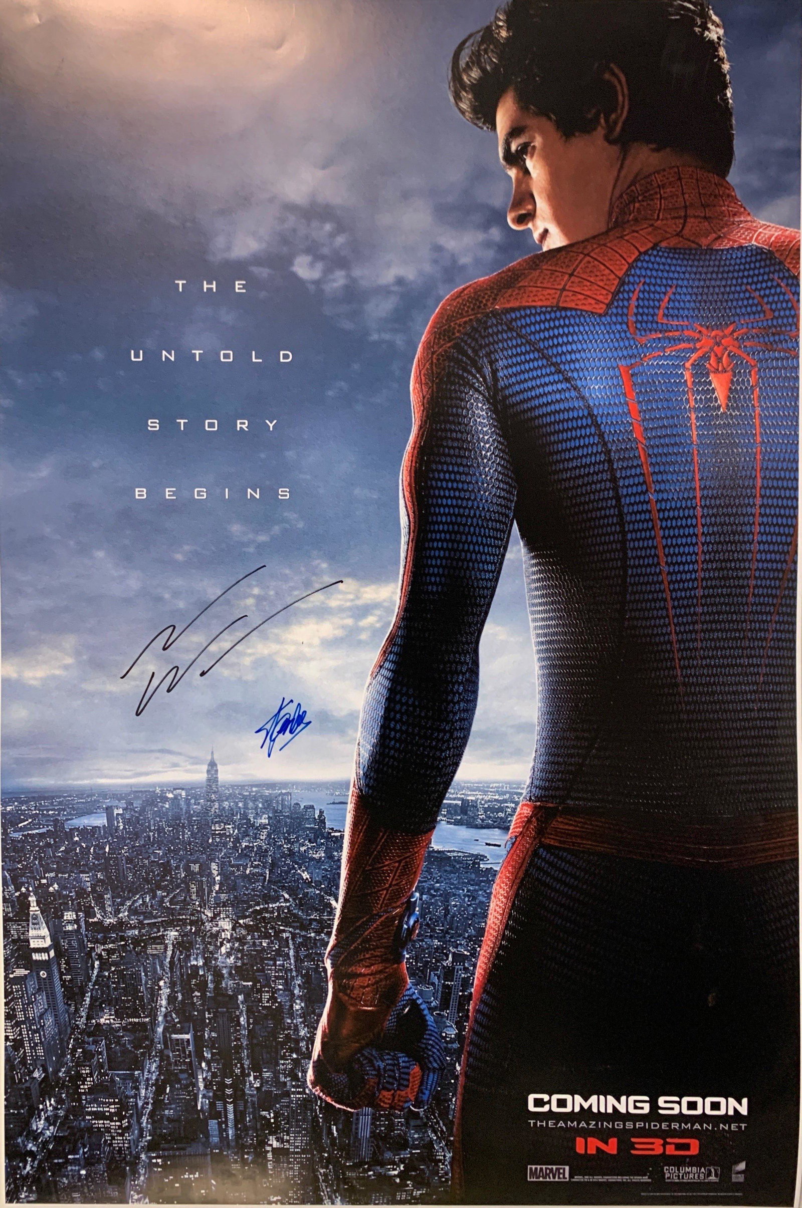 Autographed Amazing Spider Poster (1 of 1)