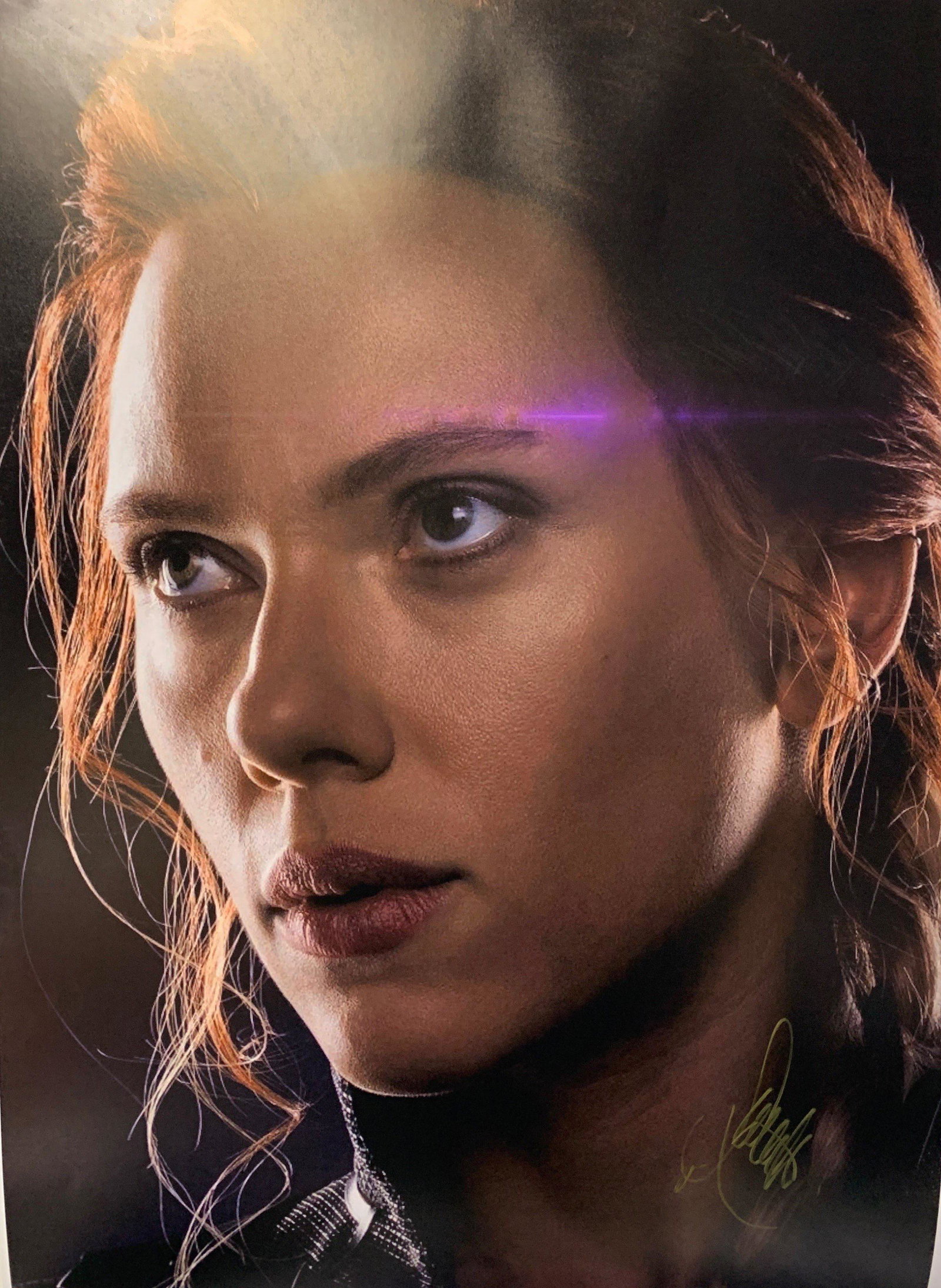 Autographed Avengers Endgame Scarlett Johansson Poster (1 of 1)
