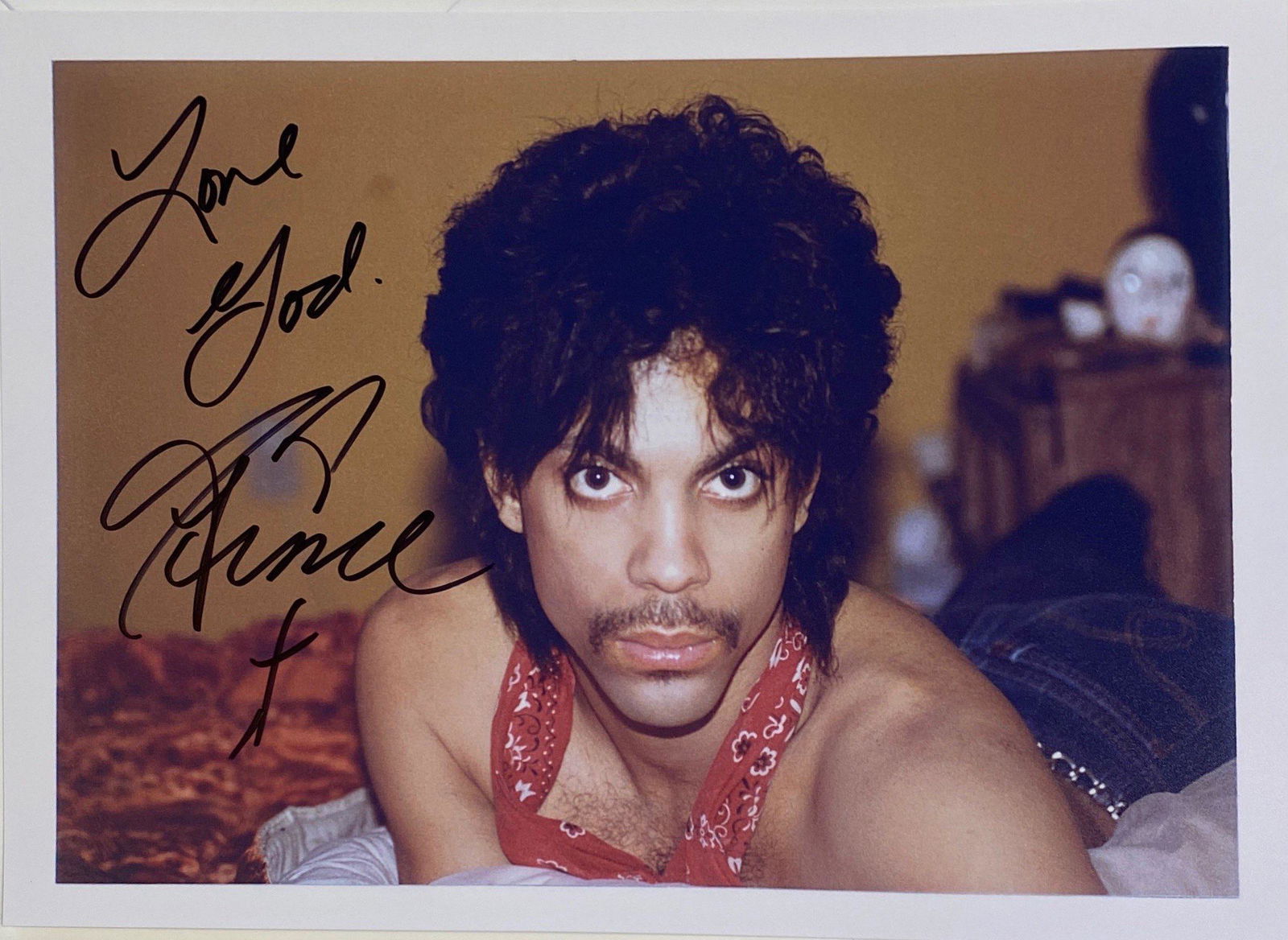 Autograph Signed  Prince Photo (1 of 1)