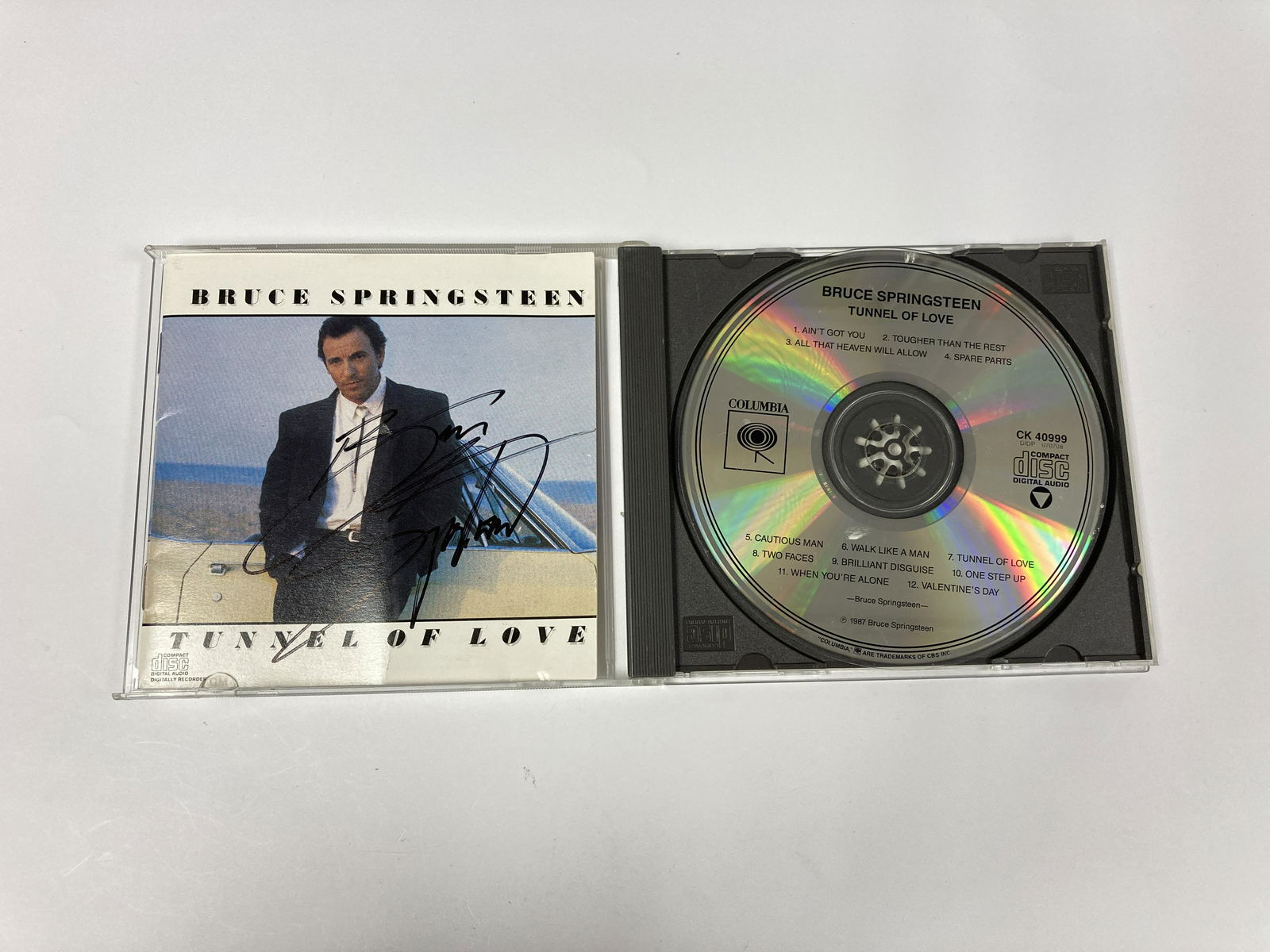 Autograph Signed Bruce Springsteen Tunnel of Love CD (1 of 1)