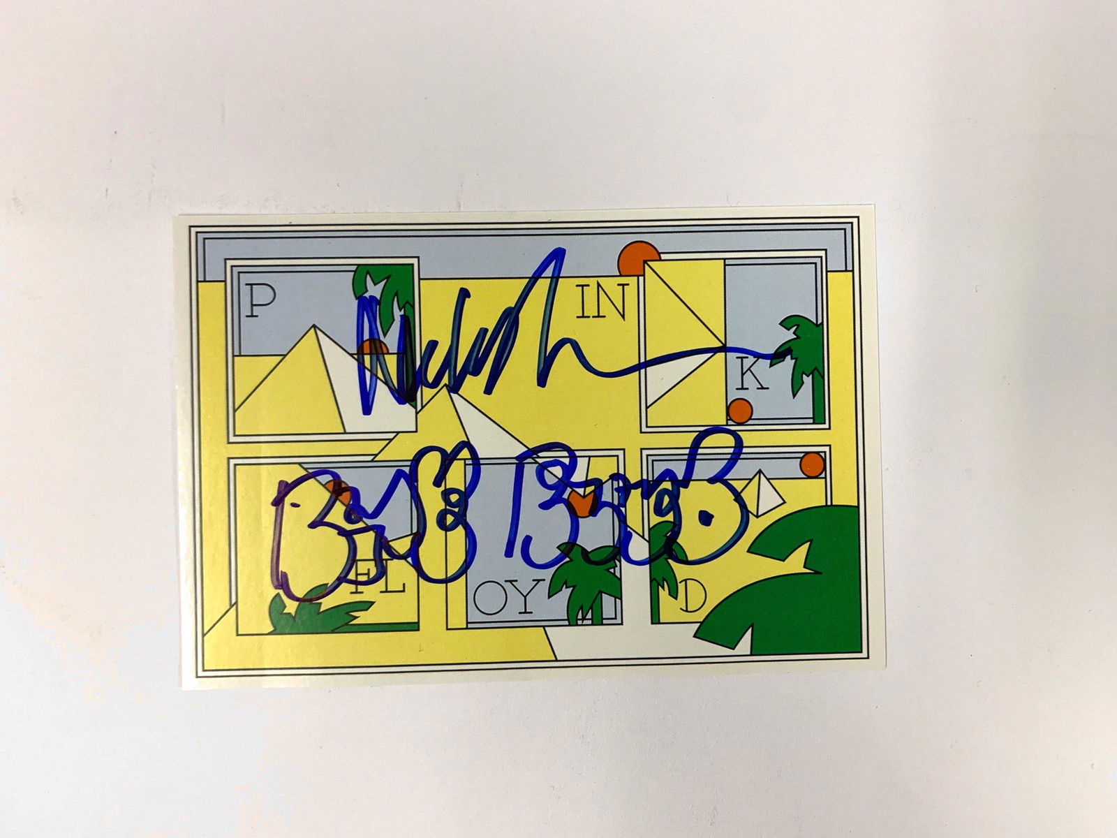 Autograph Pink Floyd Card (1 of 1)