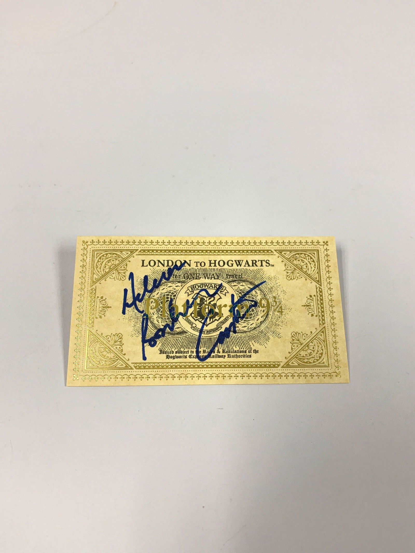 Autograph Signed Harry Potter Train Ticket Carter (1 of 1)