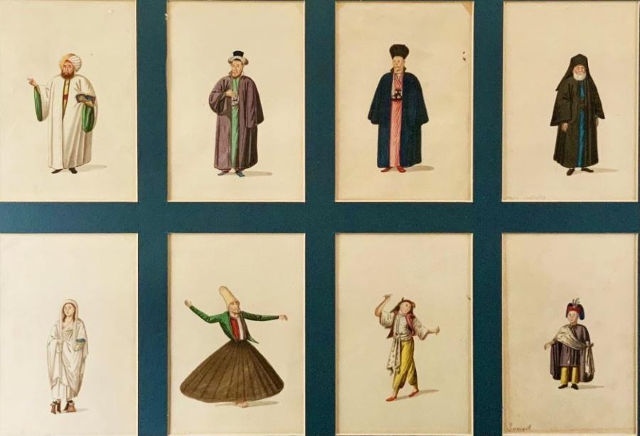 8 Ottoman watercolours by John Temple Leader, 19th century (1 of 19)