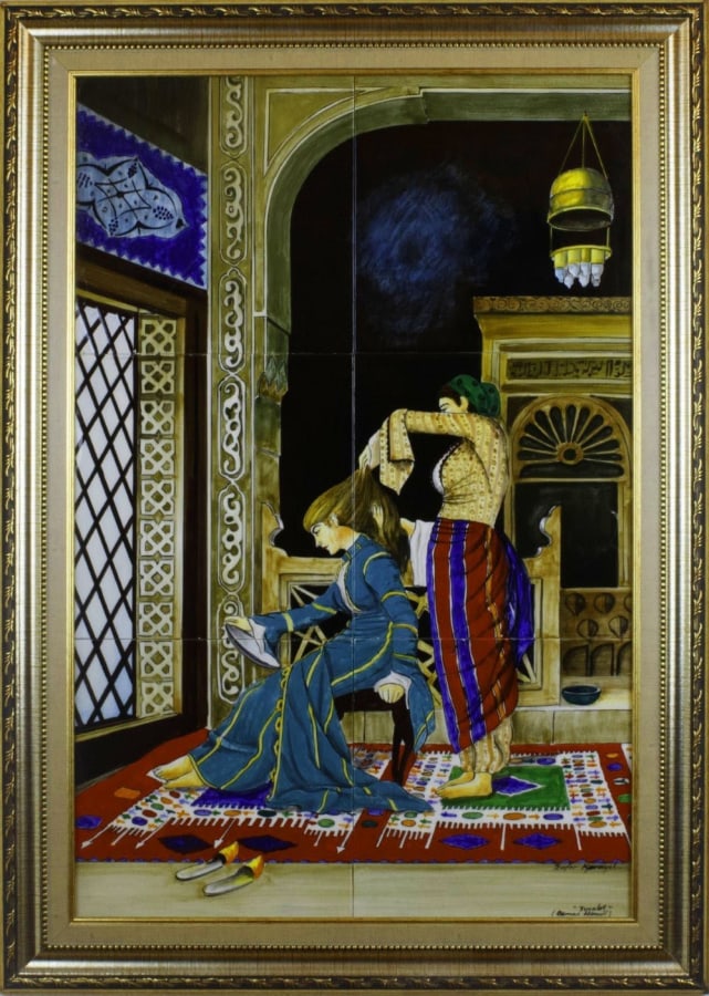 Painting on ceramic tiles by Zafer Karayel (1 of 4)