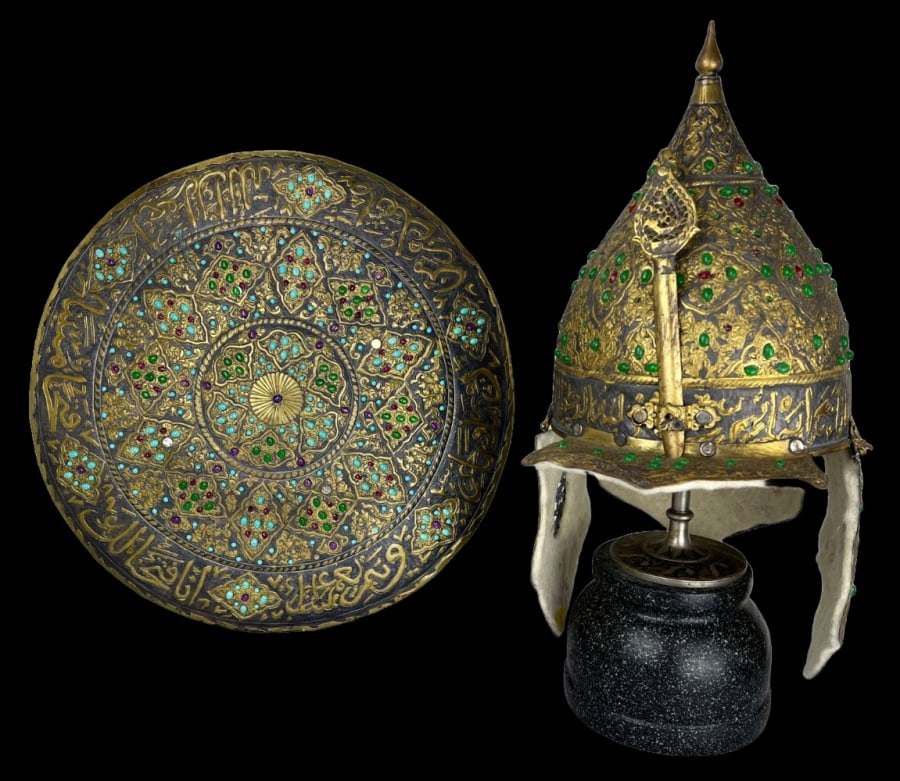 Ottoman shield and helmet (1 of 9)