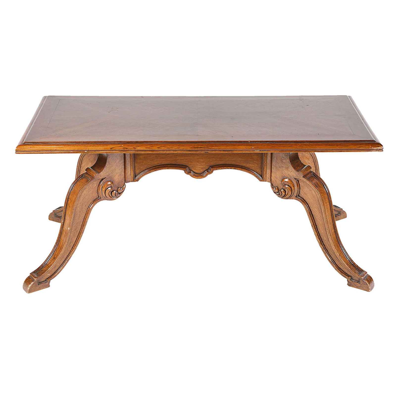 A British Victorian coffee table made of arrow wood. (1 of 1)